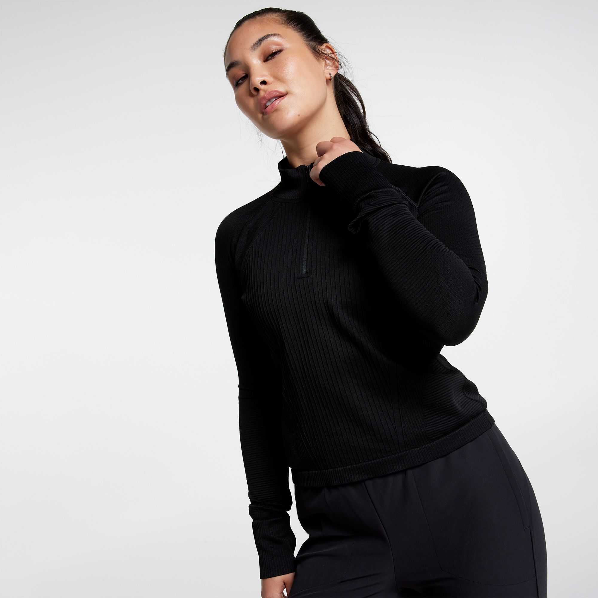 CALIA Women's Relaxed Seamless 1/4 Zip