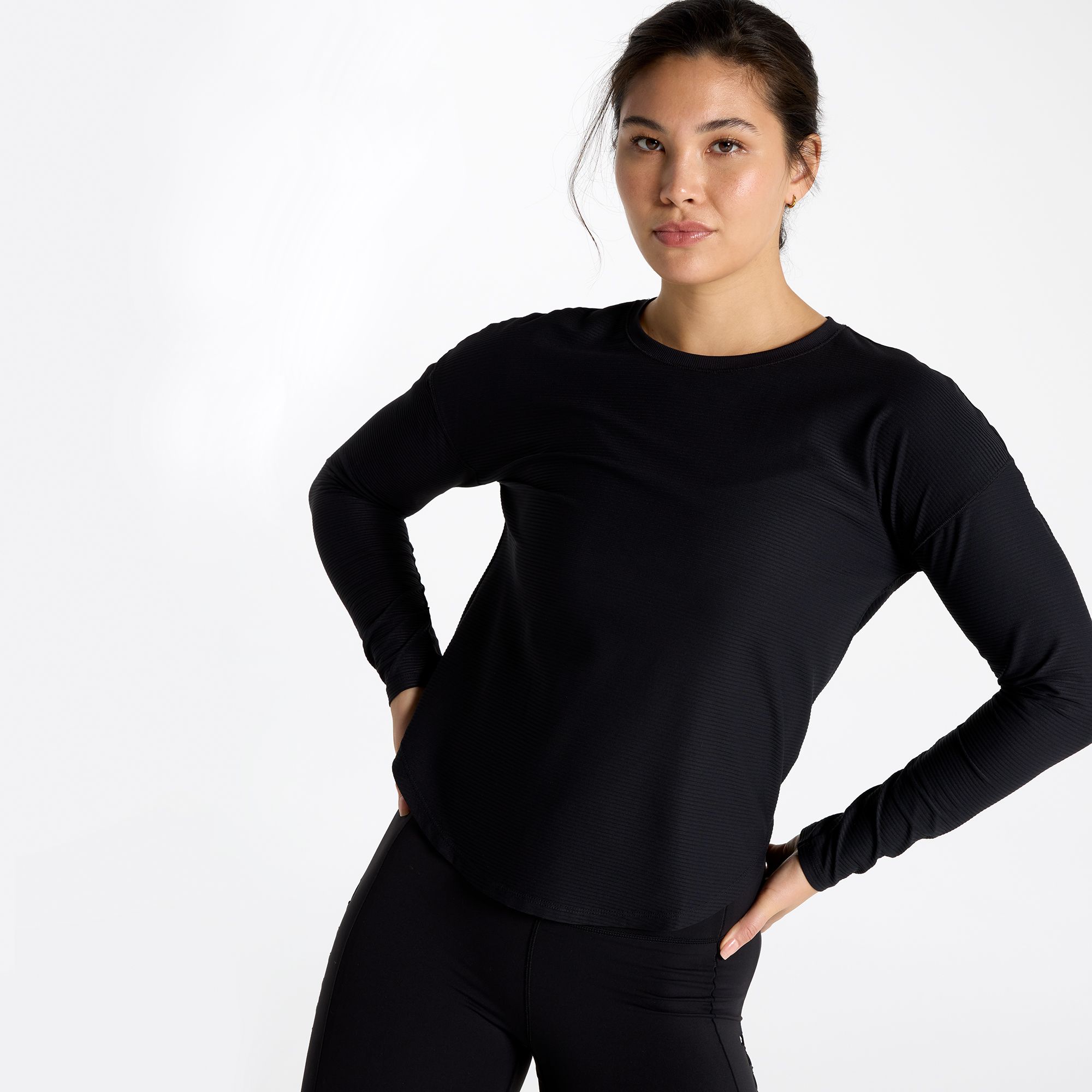 CALIA Women's Renew Drop Needle Long Sleeve Tee - Purple