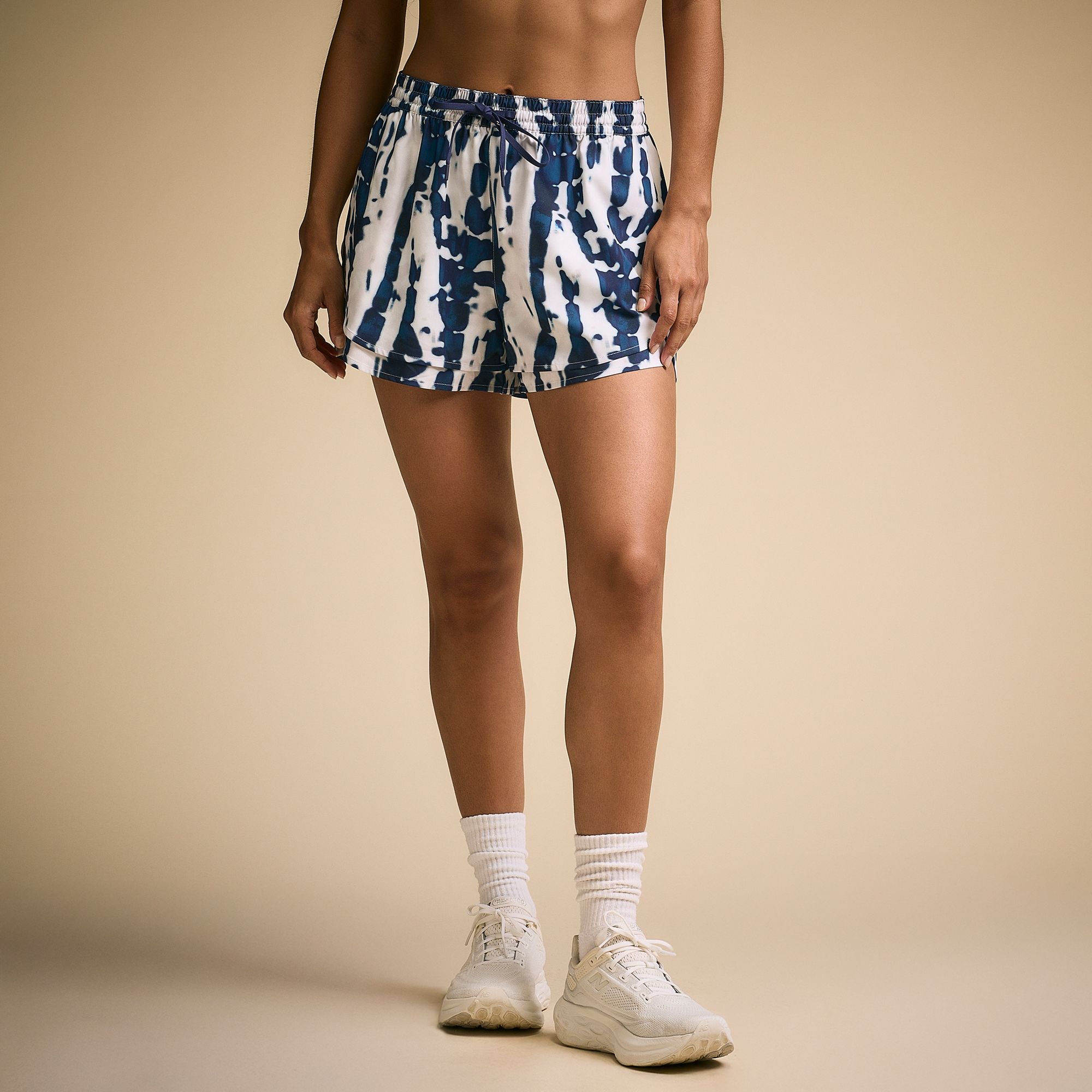 CALIA Women's Drawstring Step Up Short Darker Ardosia Tie Dye thumbnail
