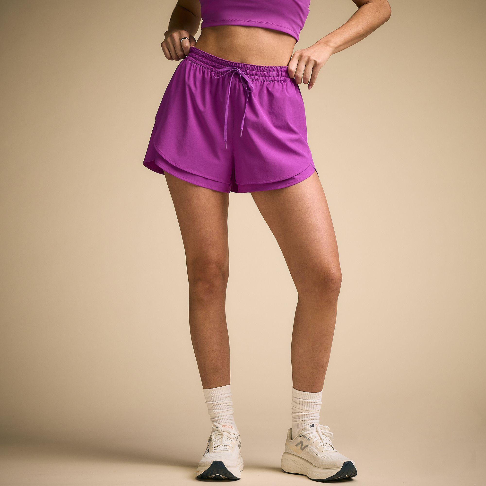 CALIA Women's Drawstring Step Up Short Electric Orchid thumbnail