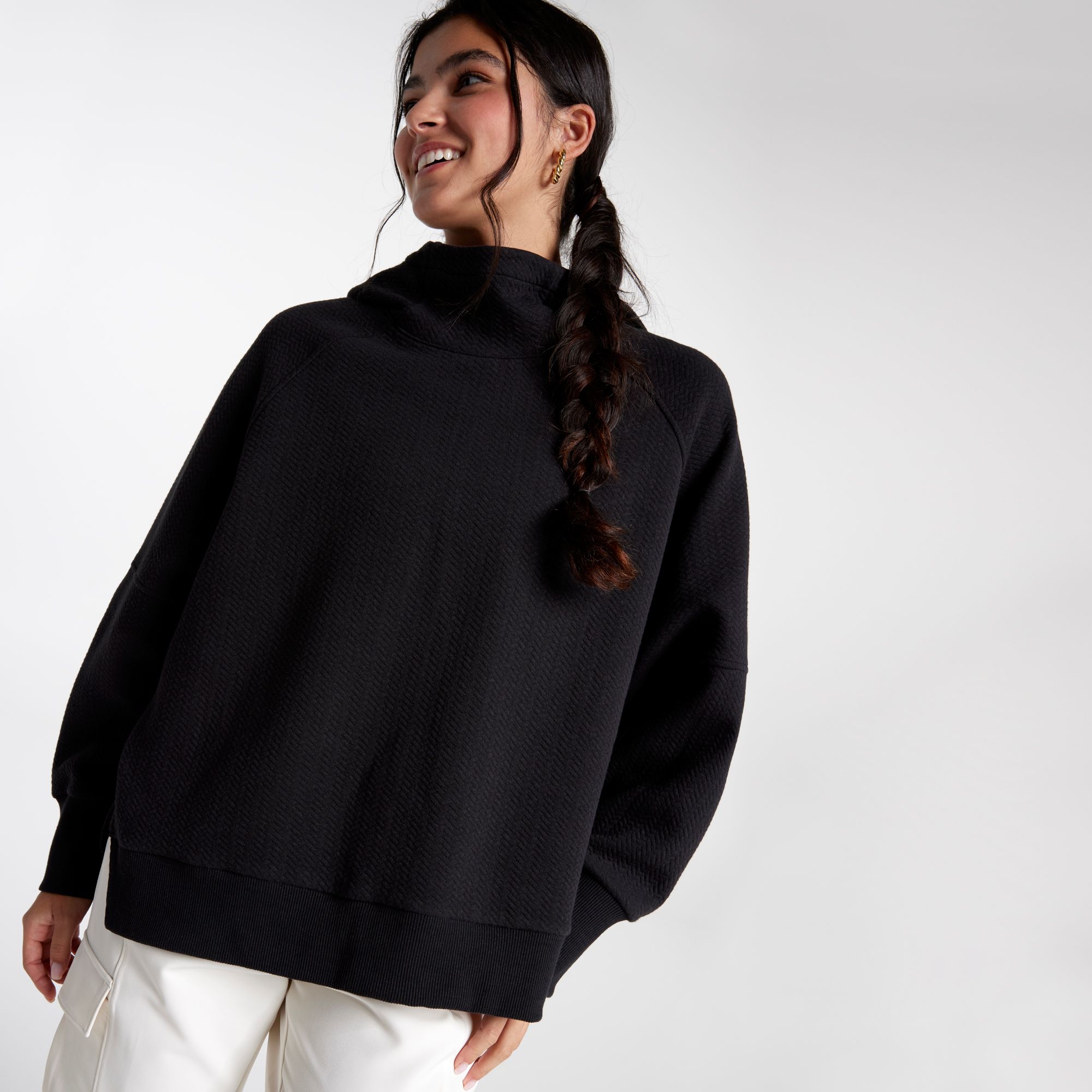 CALIA Women's Elevate Herringbone Oversized Hoodie