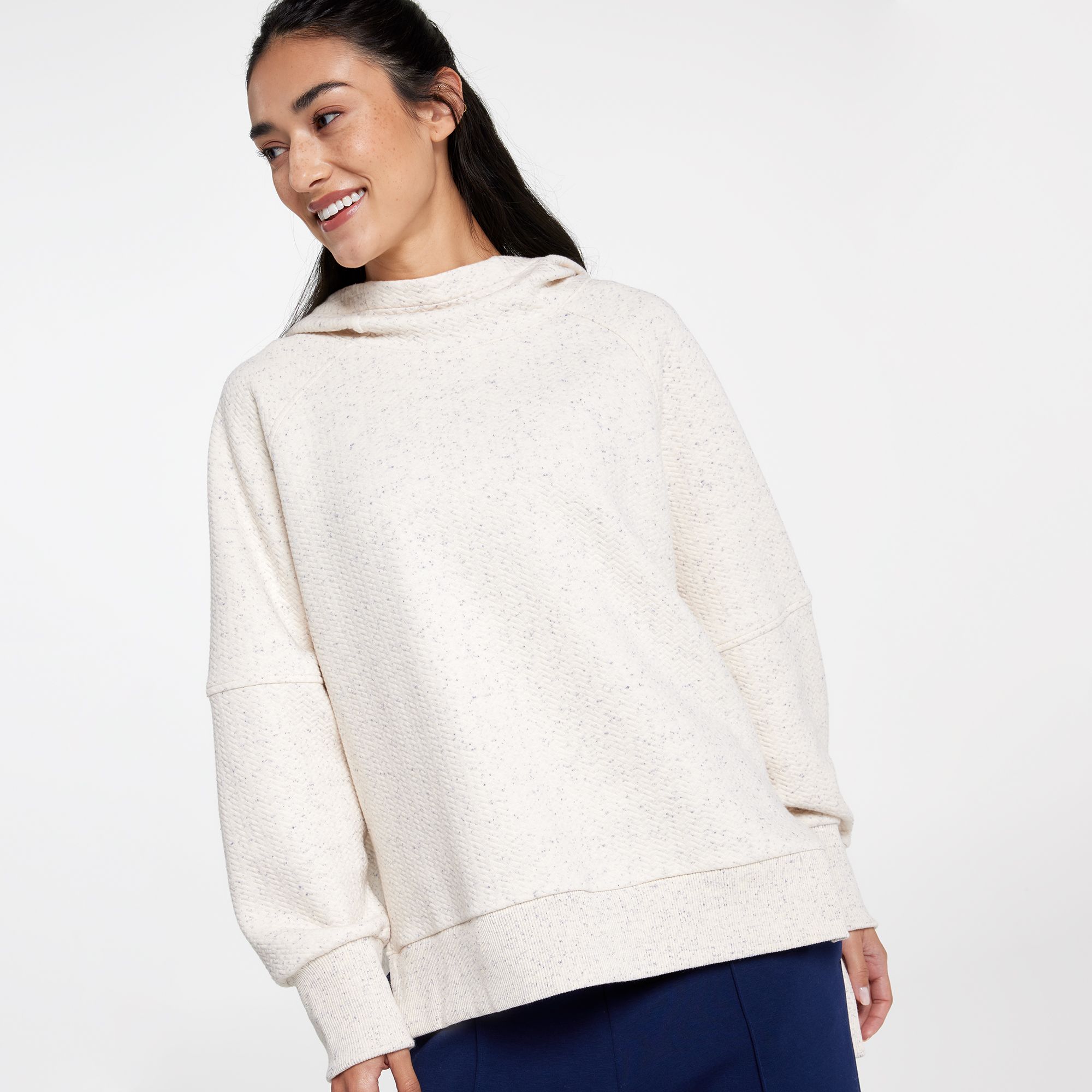 CALIA Women's Elevate Herringbone Oversized Hoodie