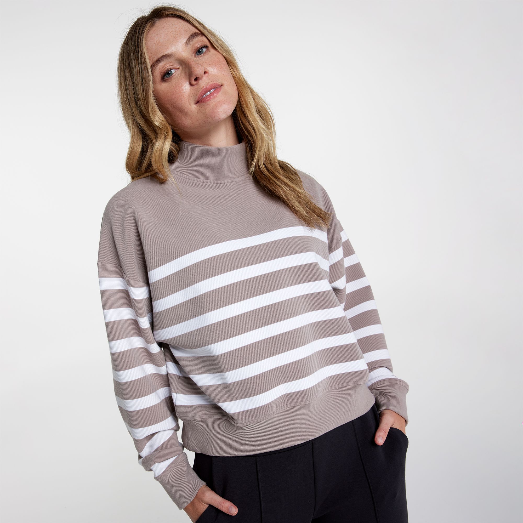 CALIA Women's Elevate Ottoman Funnel Pullover