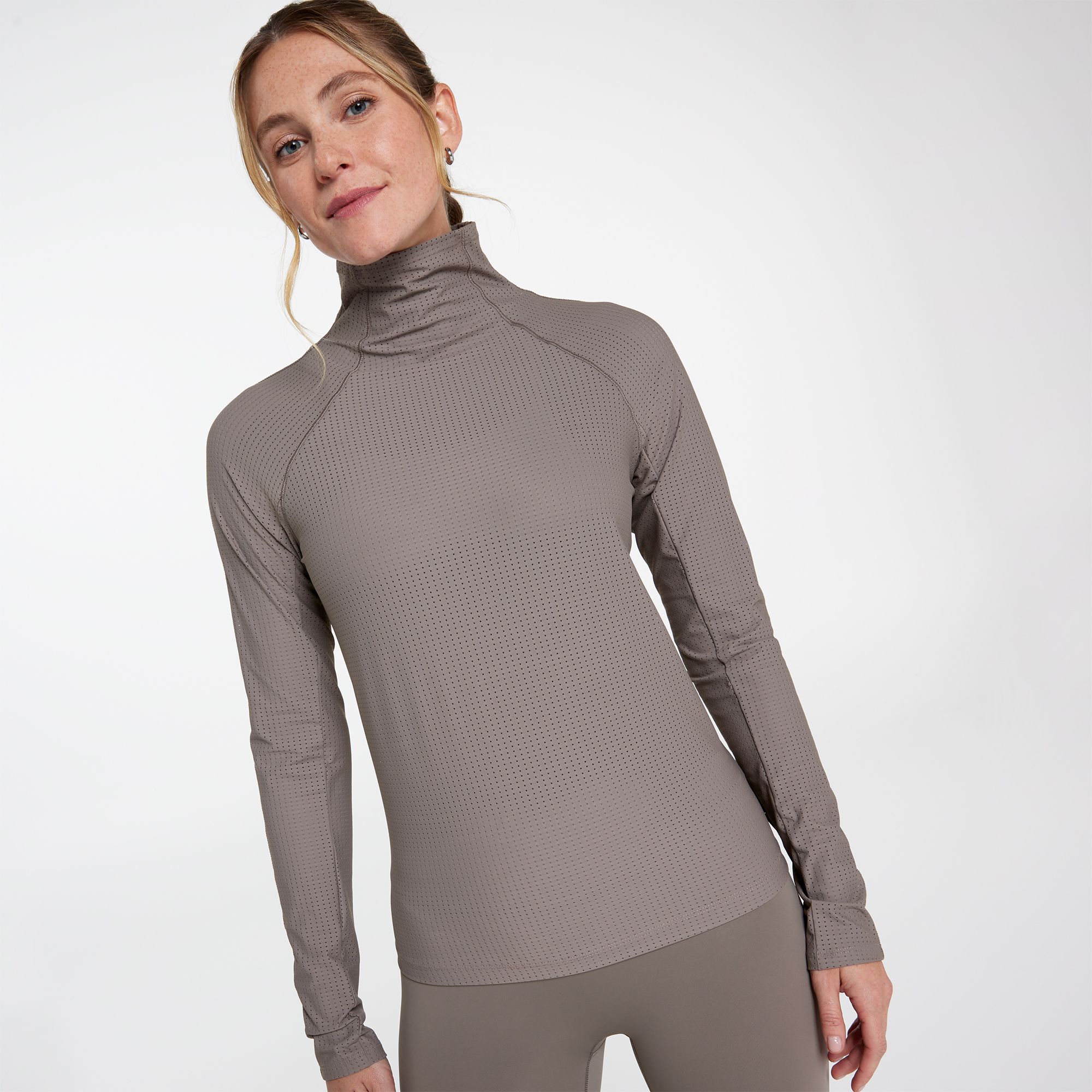 CALIA Women's Mesh Long Sleeve Top