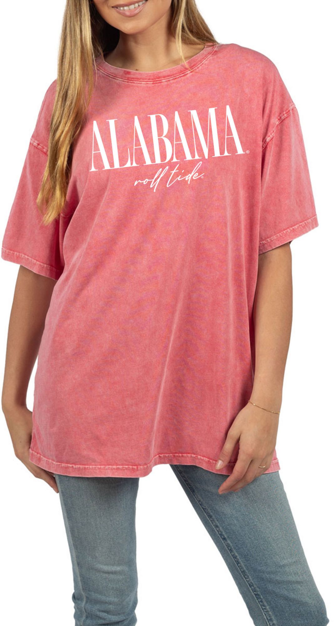 chicka-d Women's Alabama Crimson Tide Merlot The Band T-Shirt