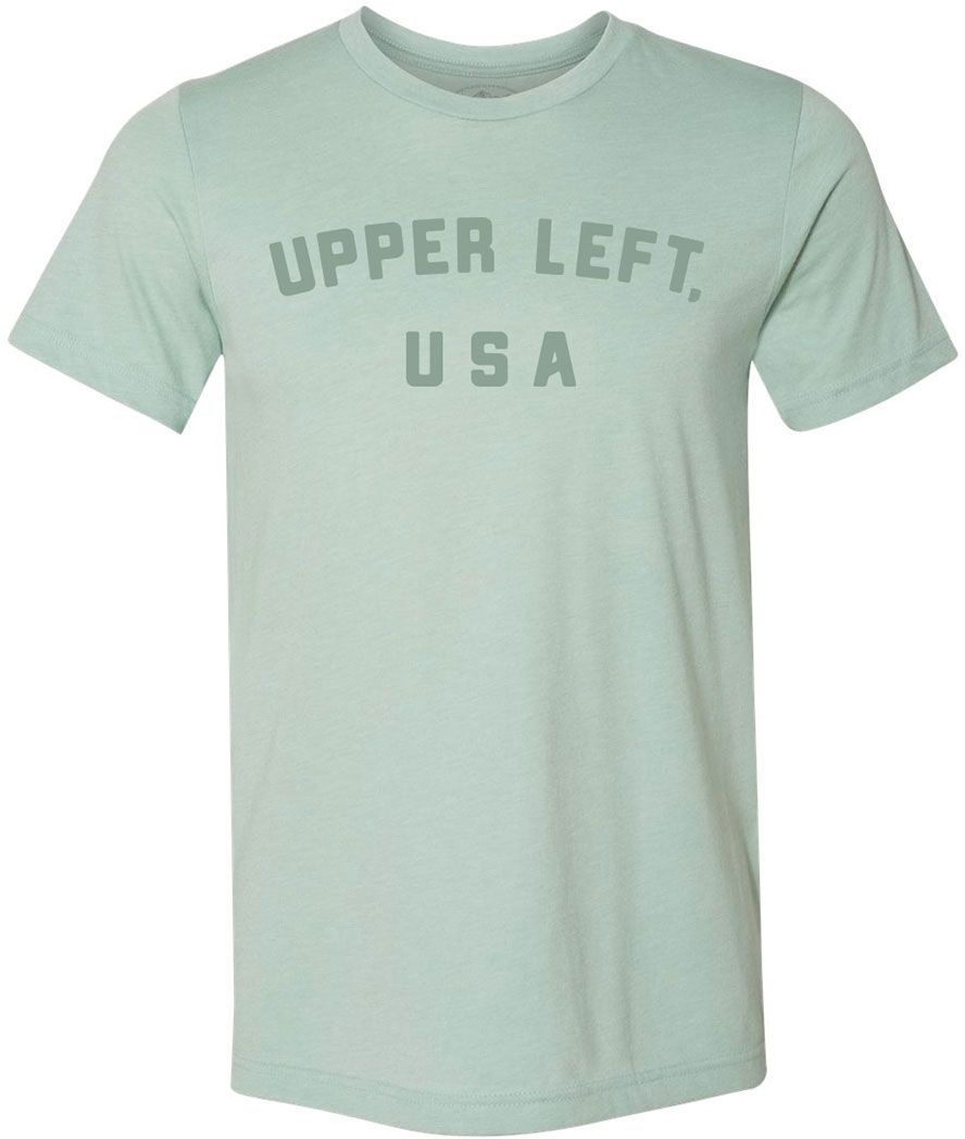 Great PNW Adult Pacific North West Upper Left Blue T-Shirt