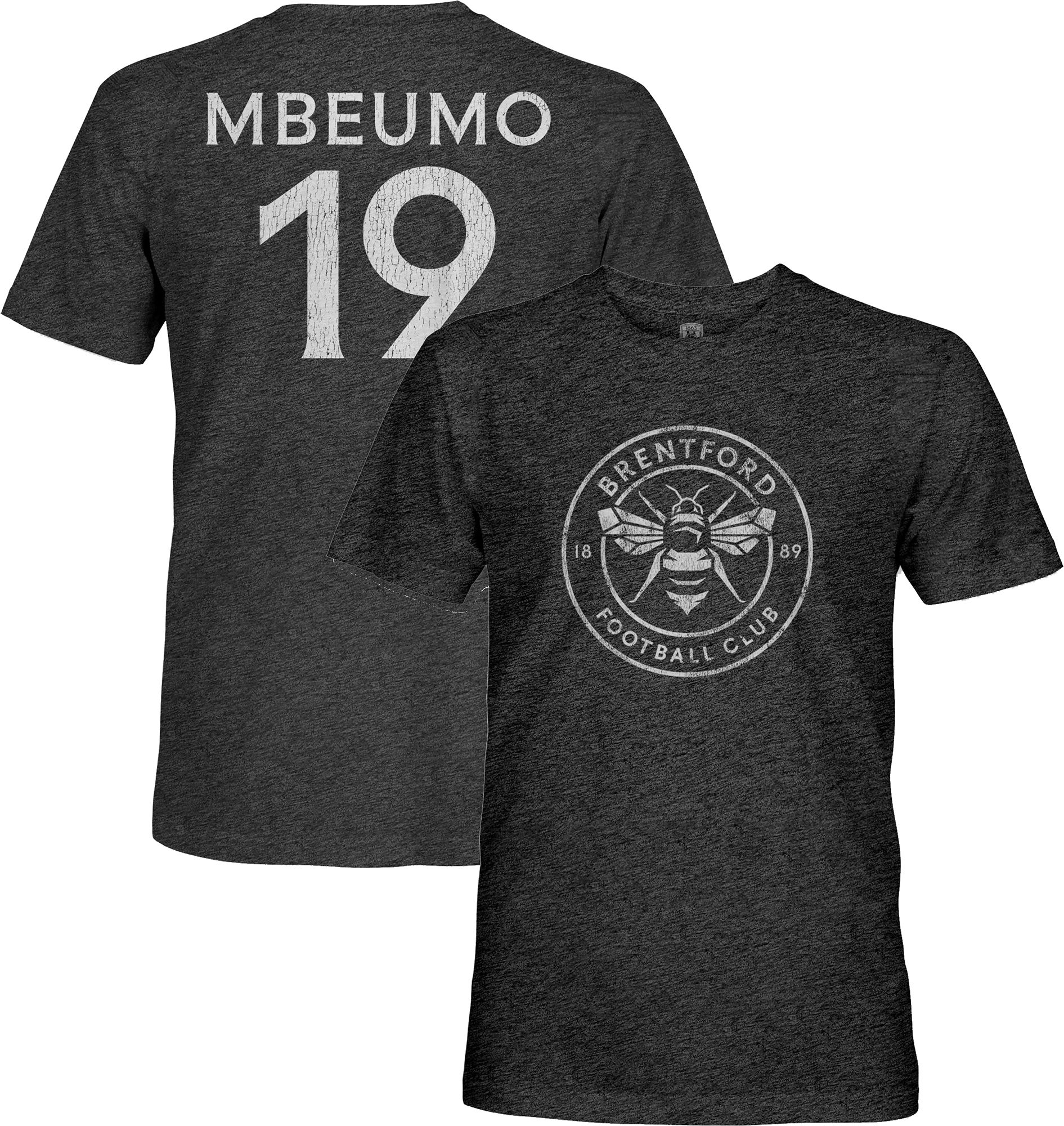 1863 FC Men's Brentford FC 2024 Bryan Mbeumo #19 Black T-Shirt