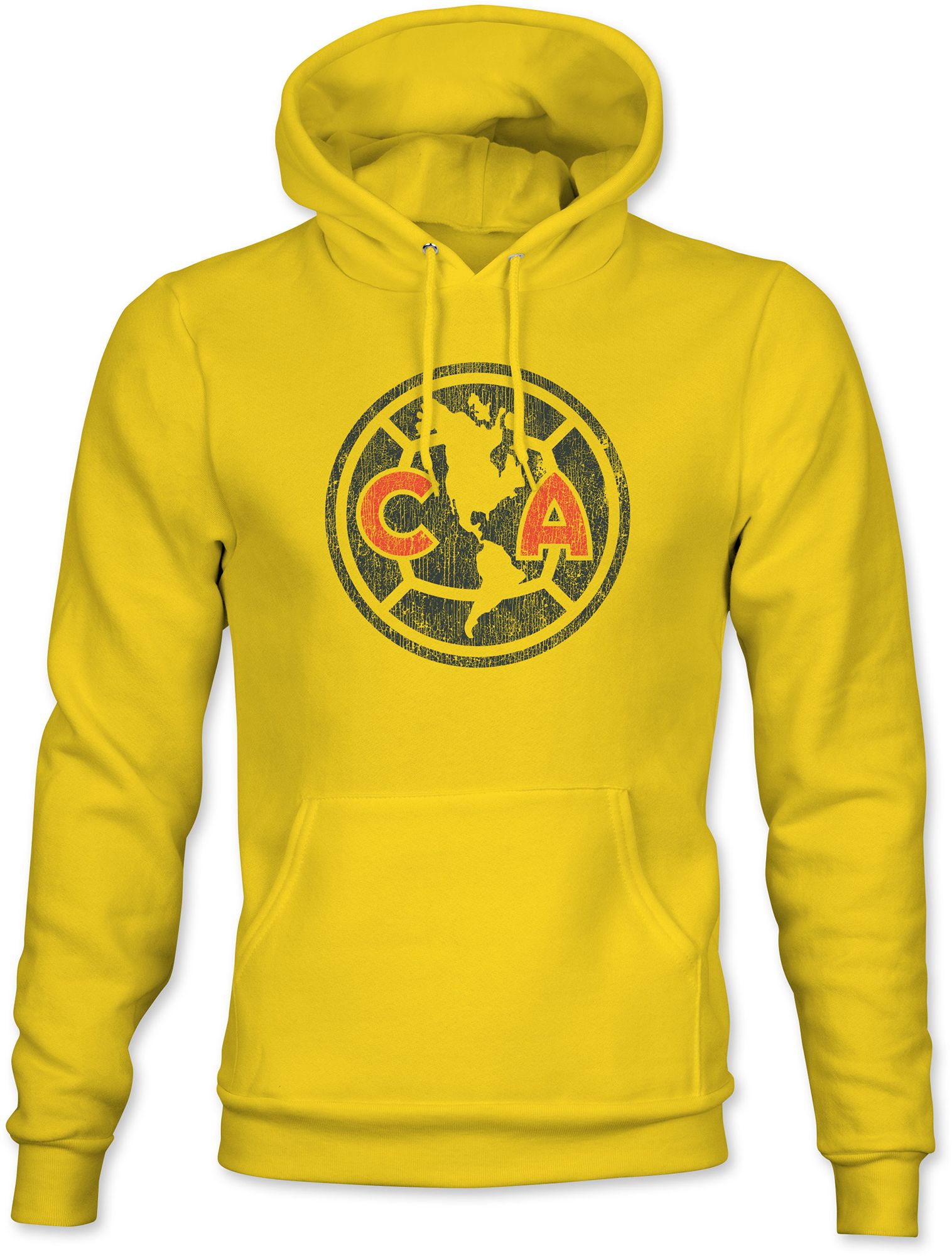 1863 FC Men's Club America Yellow Logo Pullover Hoodie