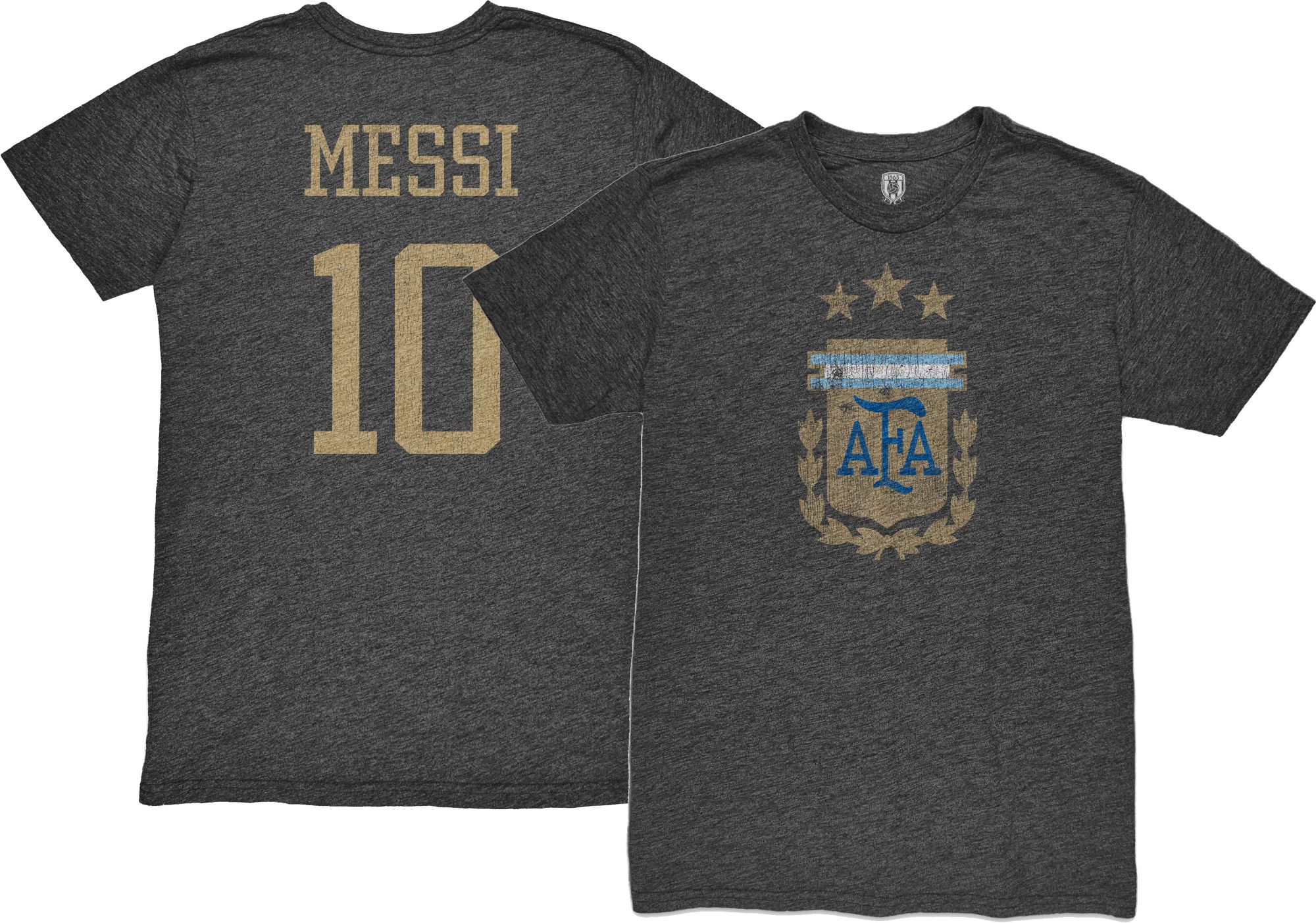 1863 FC Adult Argentina Lionel Messi #10 Black T-Shirt