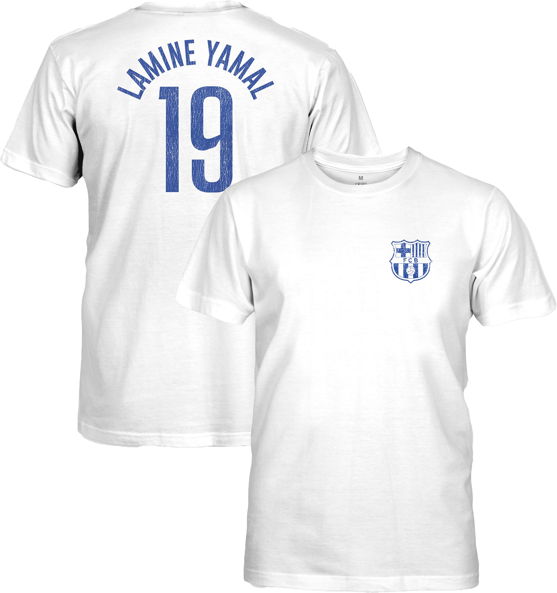 1863 FC Youth FC Barcelona 2024 Lamine Yamal #19 White T-Shirt