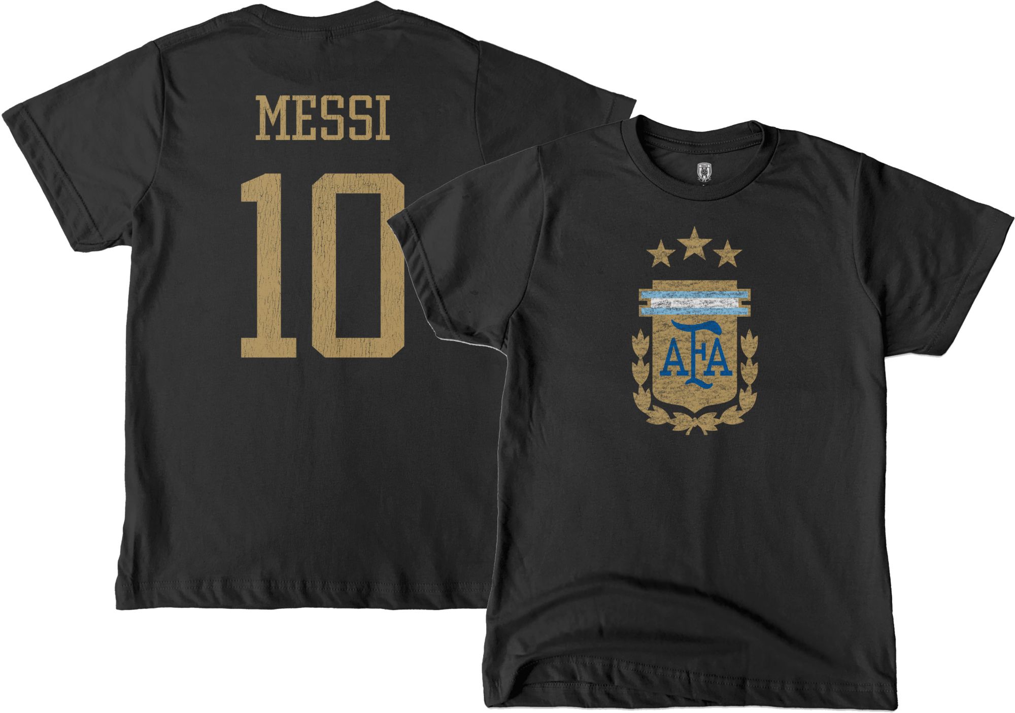 1863 FC Youth Argentina Lionel Messi #10 Black T-Shirt