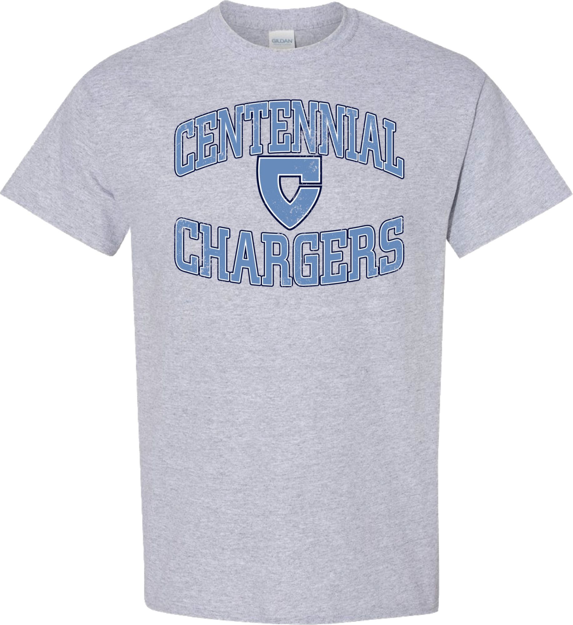Pel Athletic Adult Centennial High School Grey T-Shirt