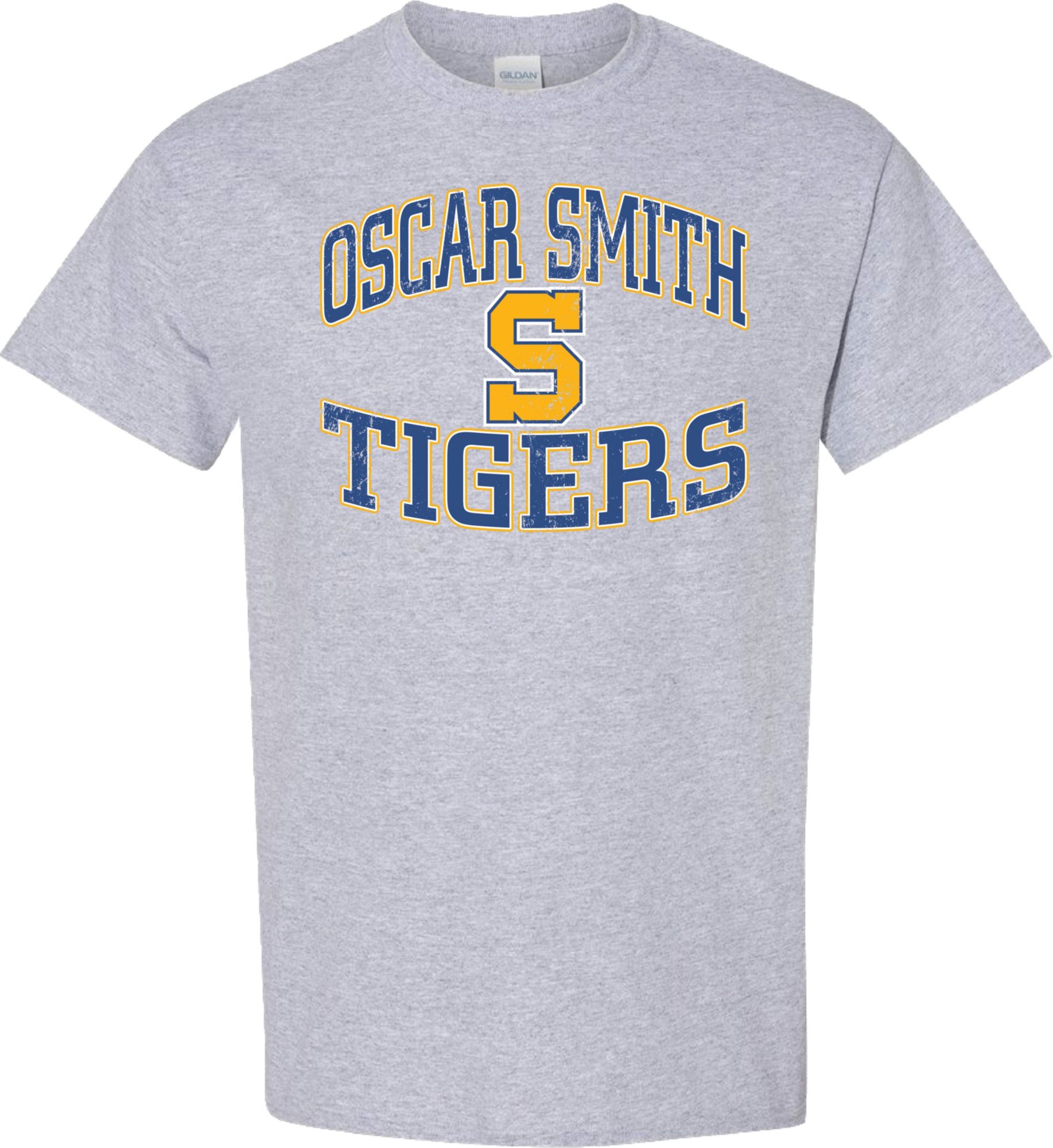 Pel Athletic Adult Oscar Smith High School Grey T-Shirt
