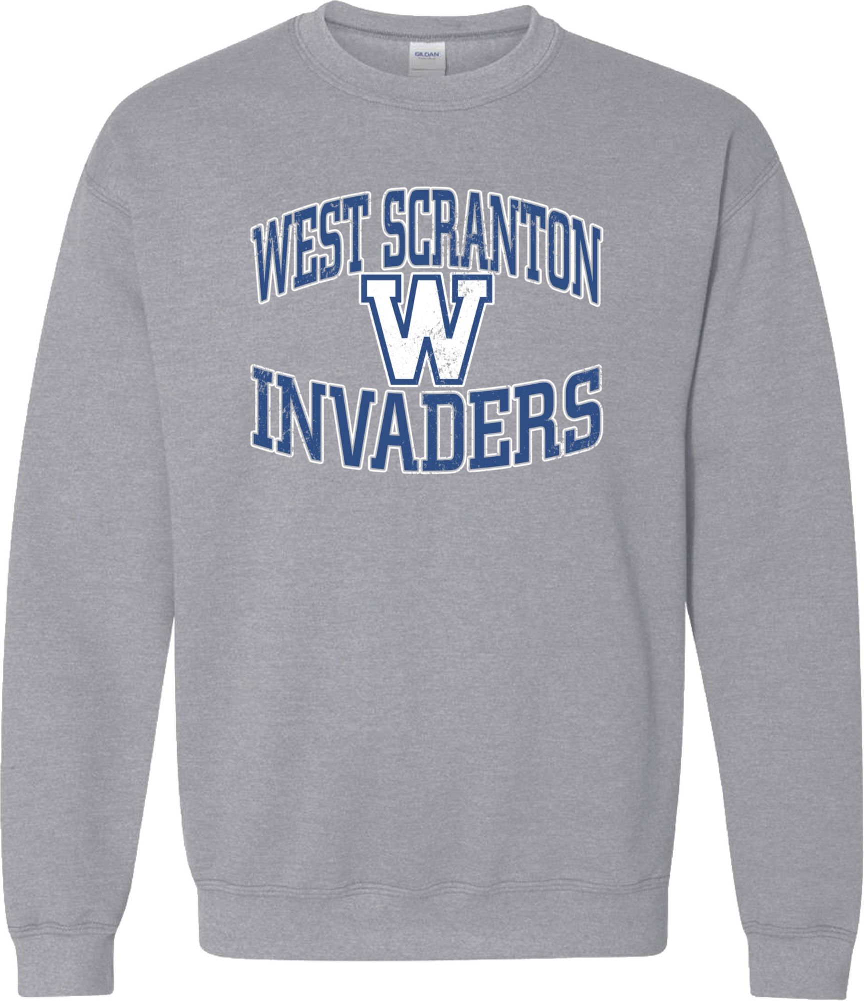 Pel Athletic Adult West Scranton High School Grey Crewneck Sweatshirt