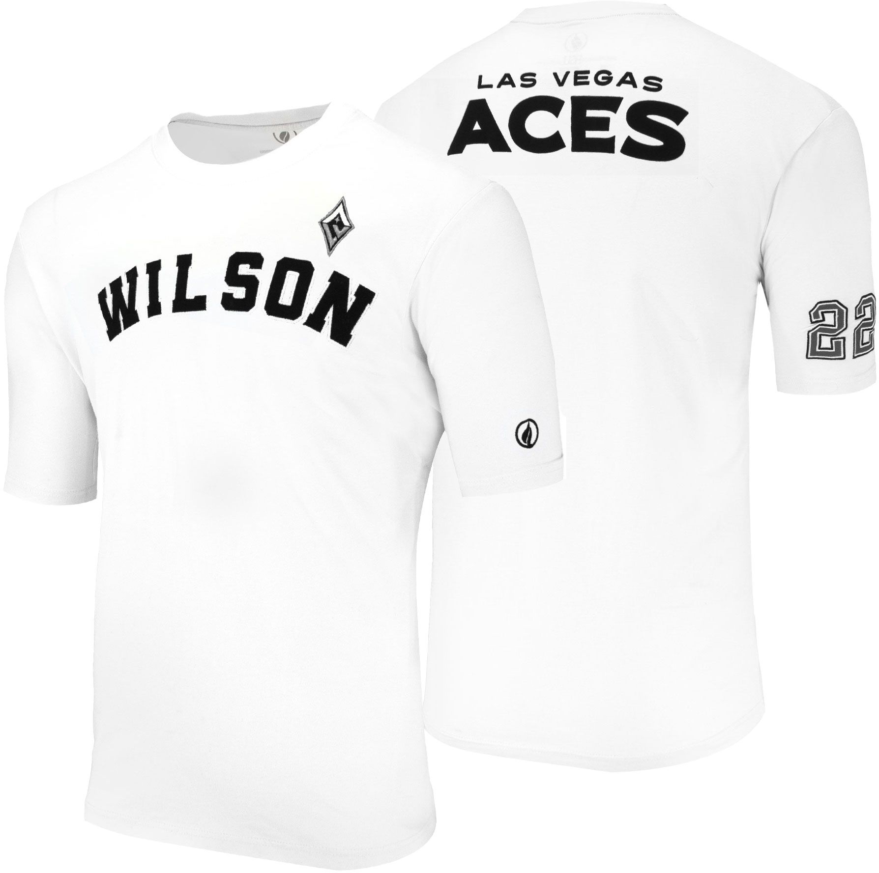 FISLL Adult Las Vegas Aces A'ja Wilson #22 White T-Shirt