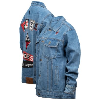 FISLL Women's Las Vegas Aces Denim Jacket