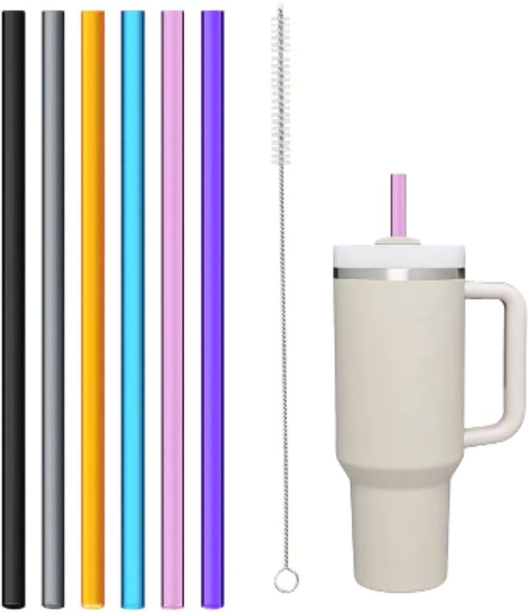 CharCharms 40 oz. Straw 6-Pack