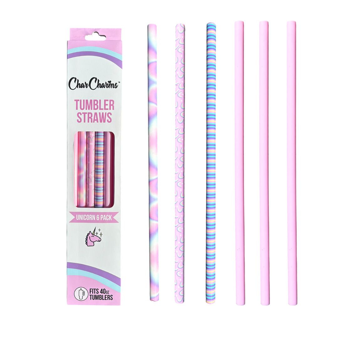 CharCharms 40 oz. Straw 6-Pack