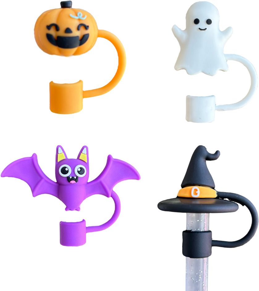 CharCharms Straw Toppers – 4 pack