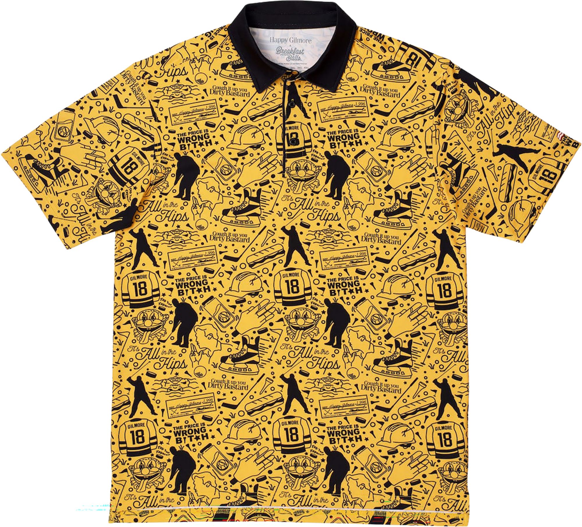 Breakfast Balls Men's Happy Gilmore "Tap in In" Golf Polo