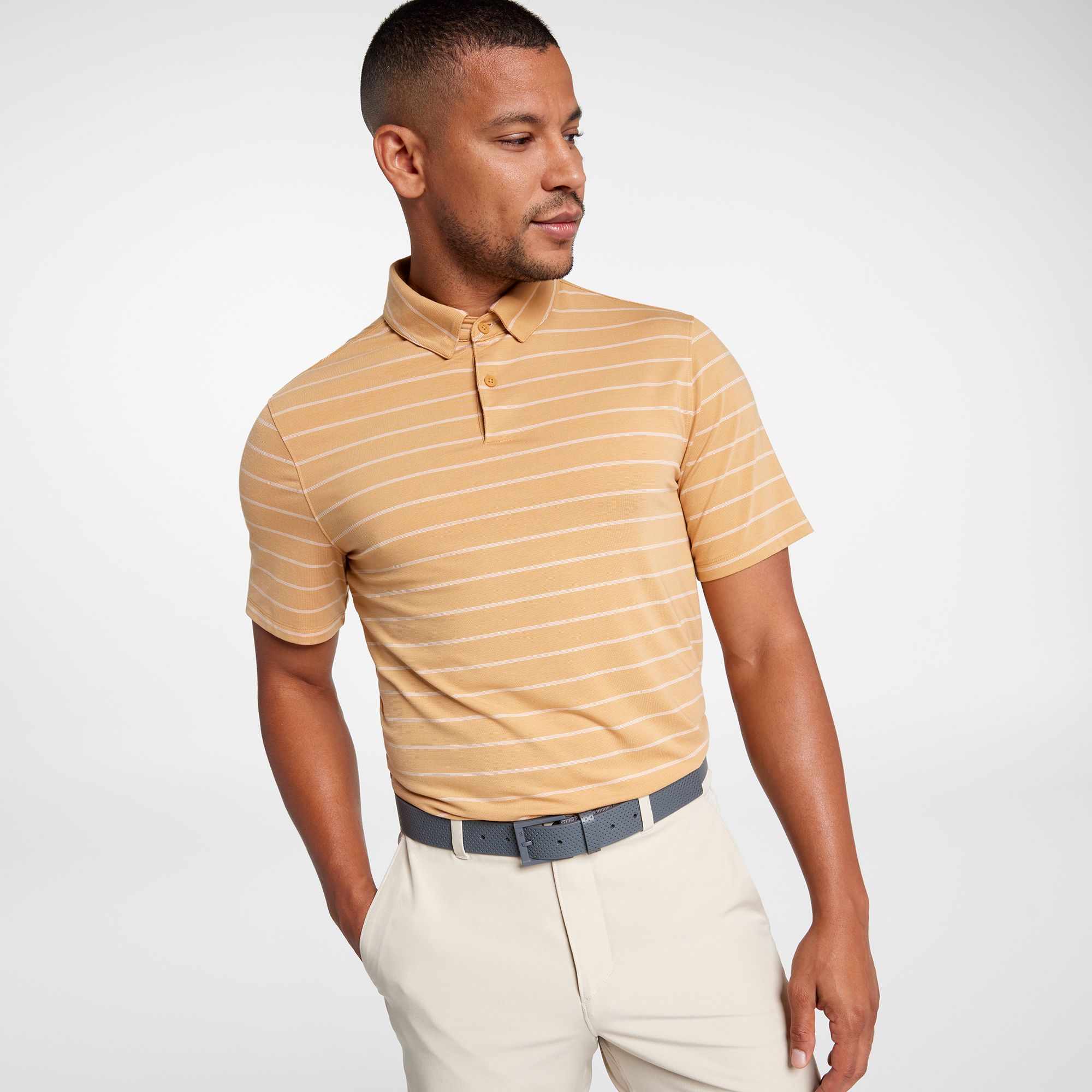 VRST Men's Golf Stripe Polo