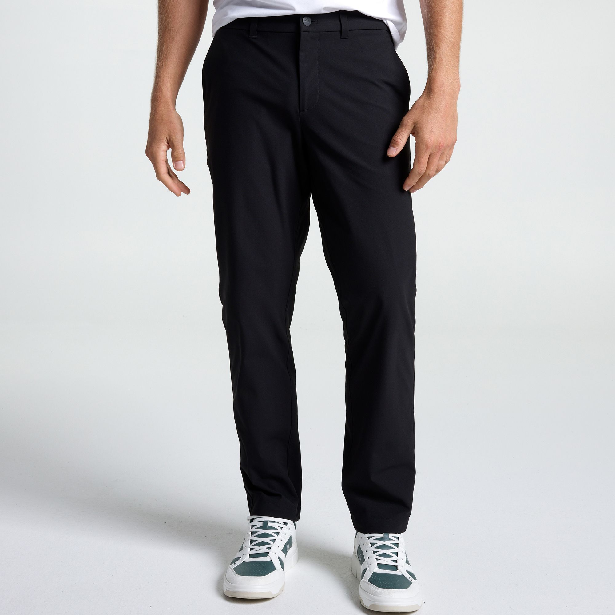 VRST Men's Limitless Performance Athletic Fit Chino Pant, Size 38, Pure Black
