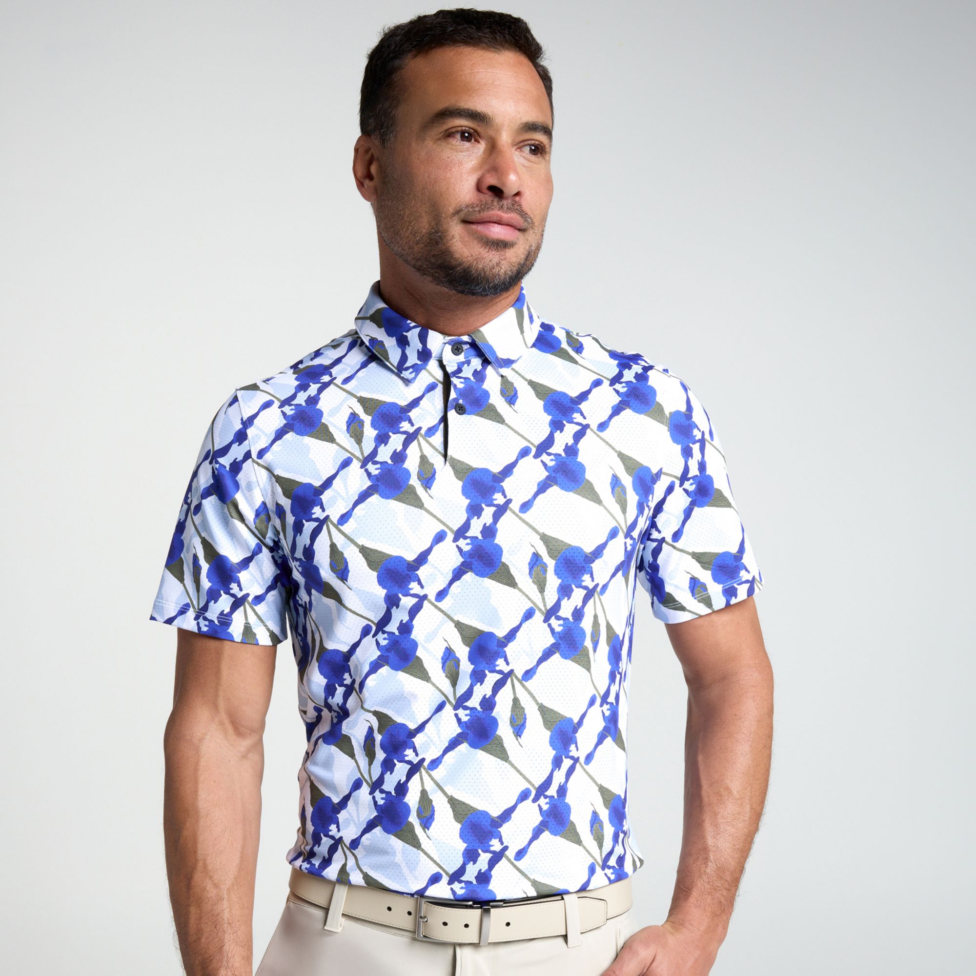 VRST Men's Golf Pivot Printed Polo