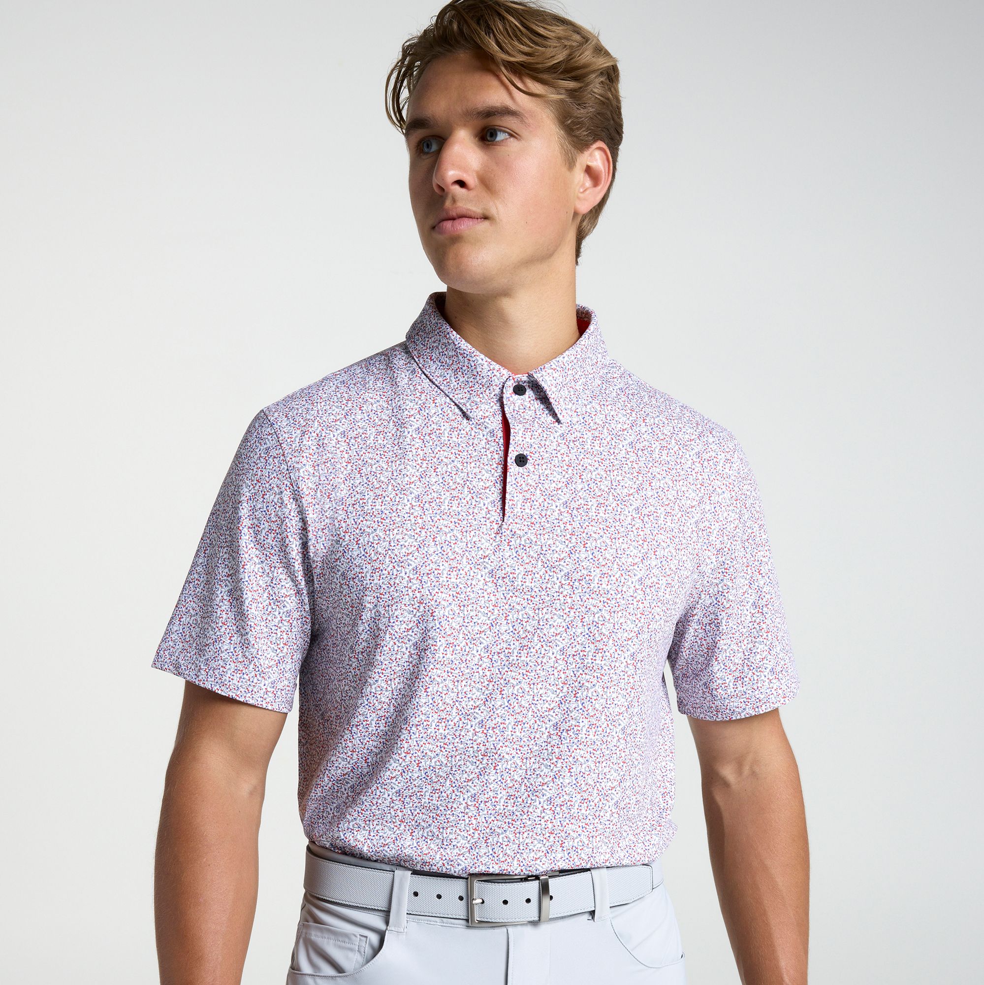 VRST Men's Golf Pivot Printed Polo
