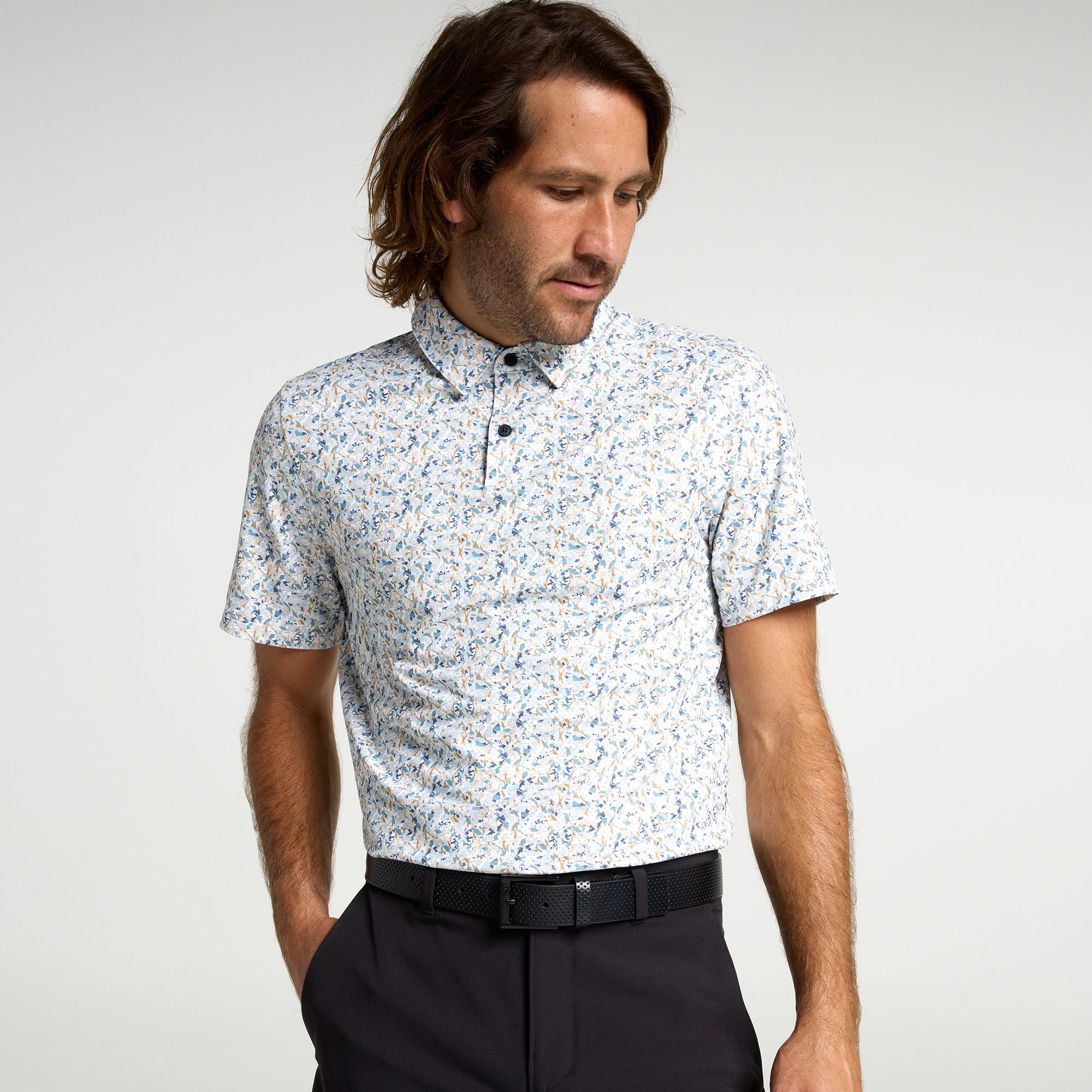 VRST Men's Golf Pivot Printed Polo