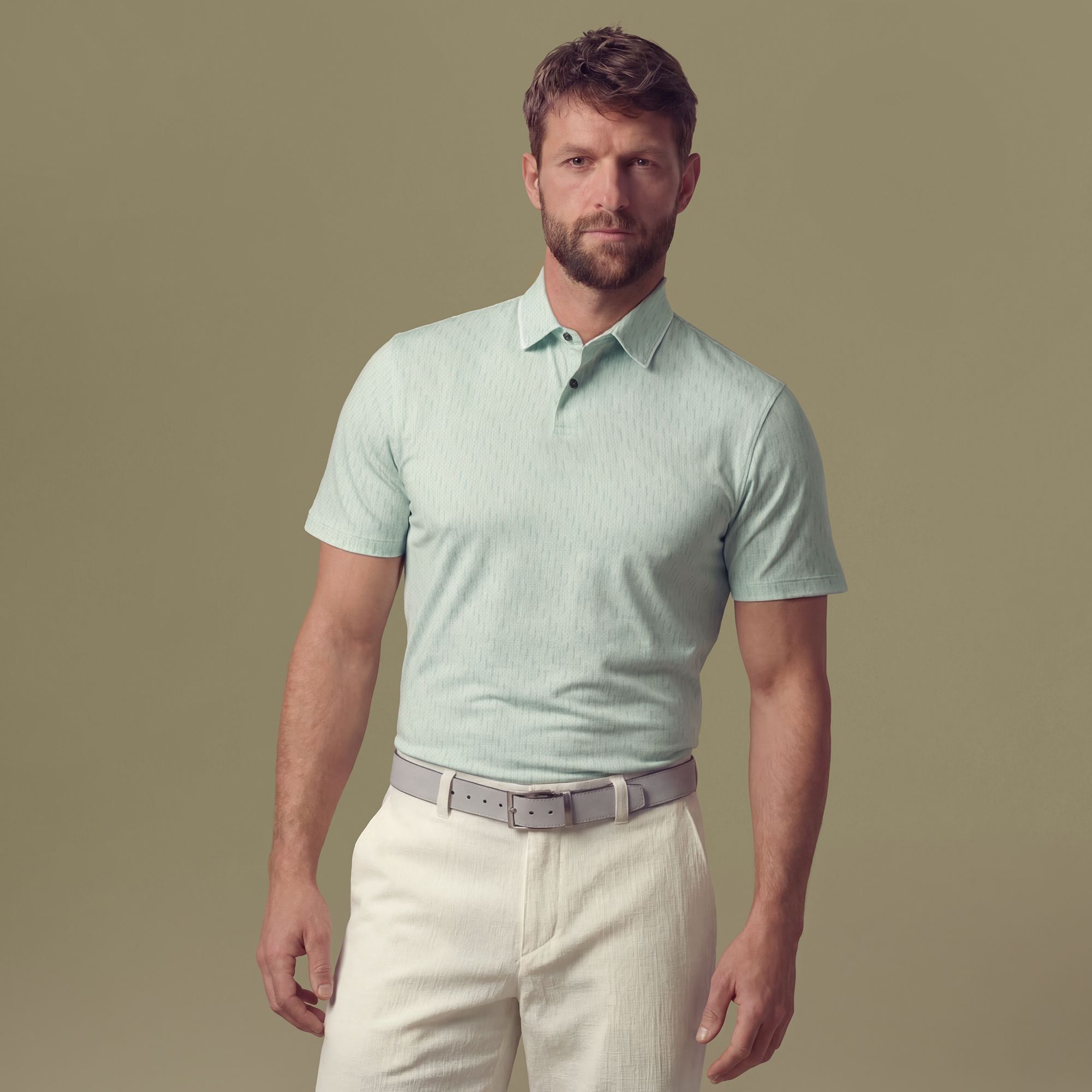 VRST Men's Golf Pivot Printed Polo