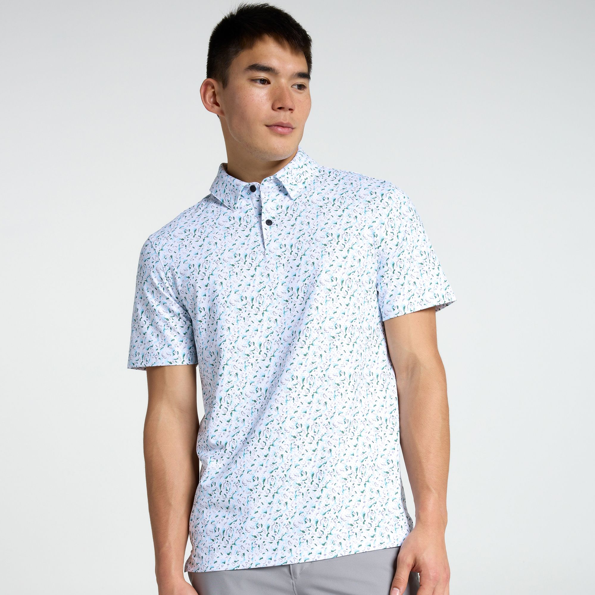 VRST Men's Golf Pivot Printed Polo