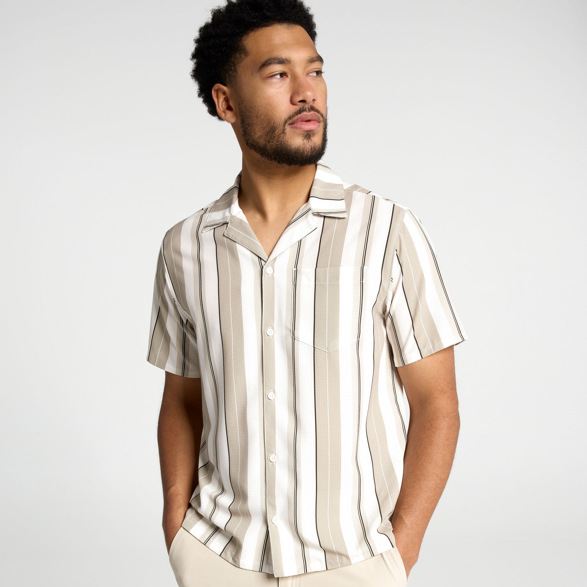 Cream Harbor Stripe