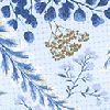 Fern Foliage Faded Blue