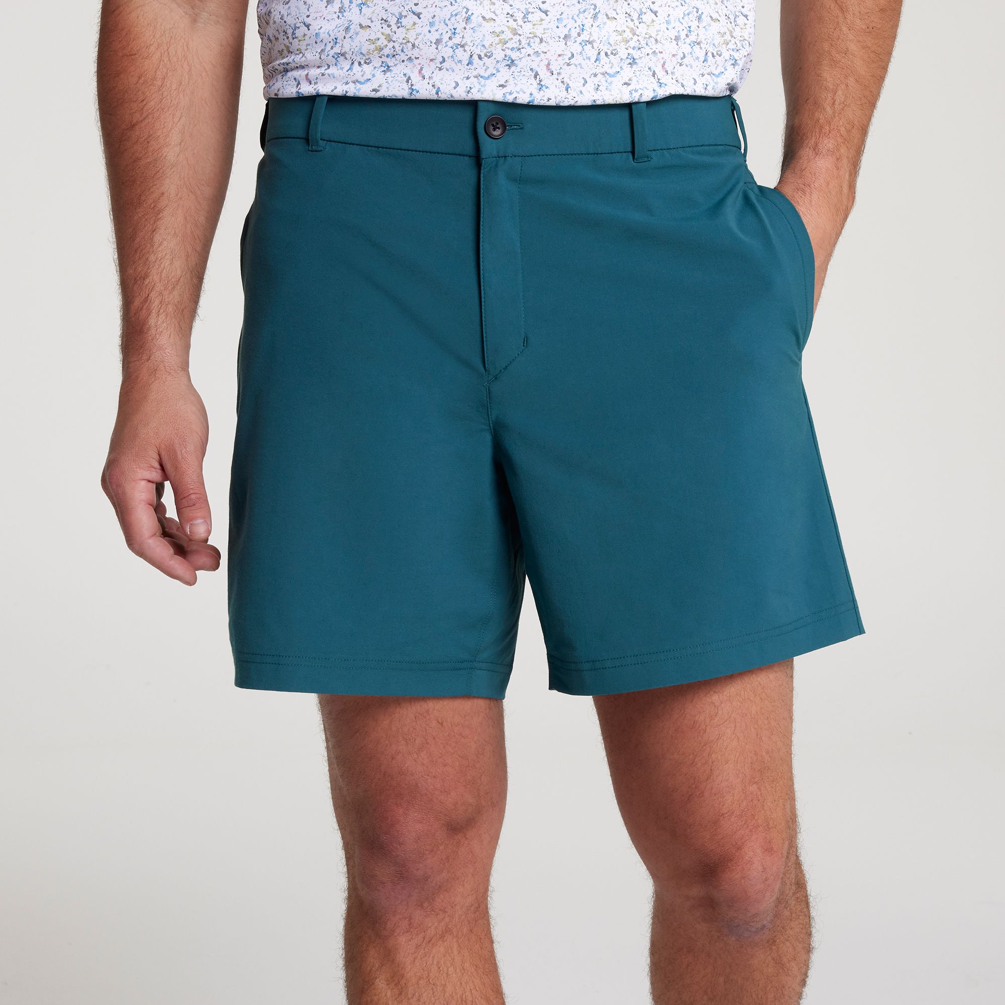 VRST Men's Easy Waist Golf Shorts