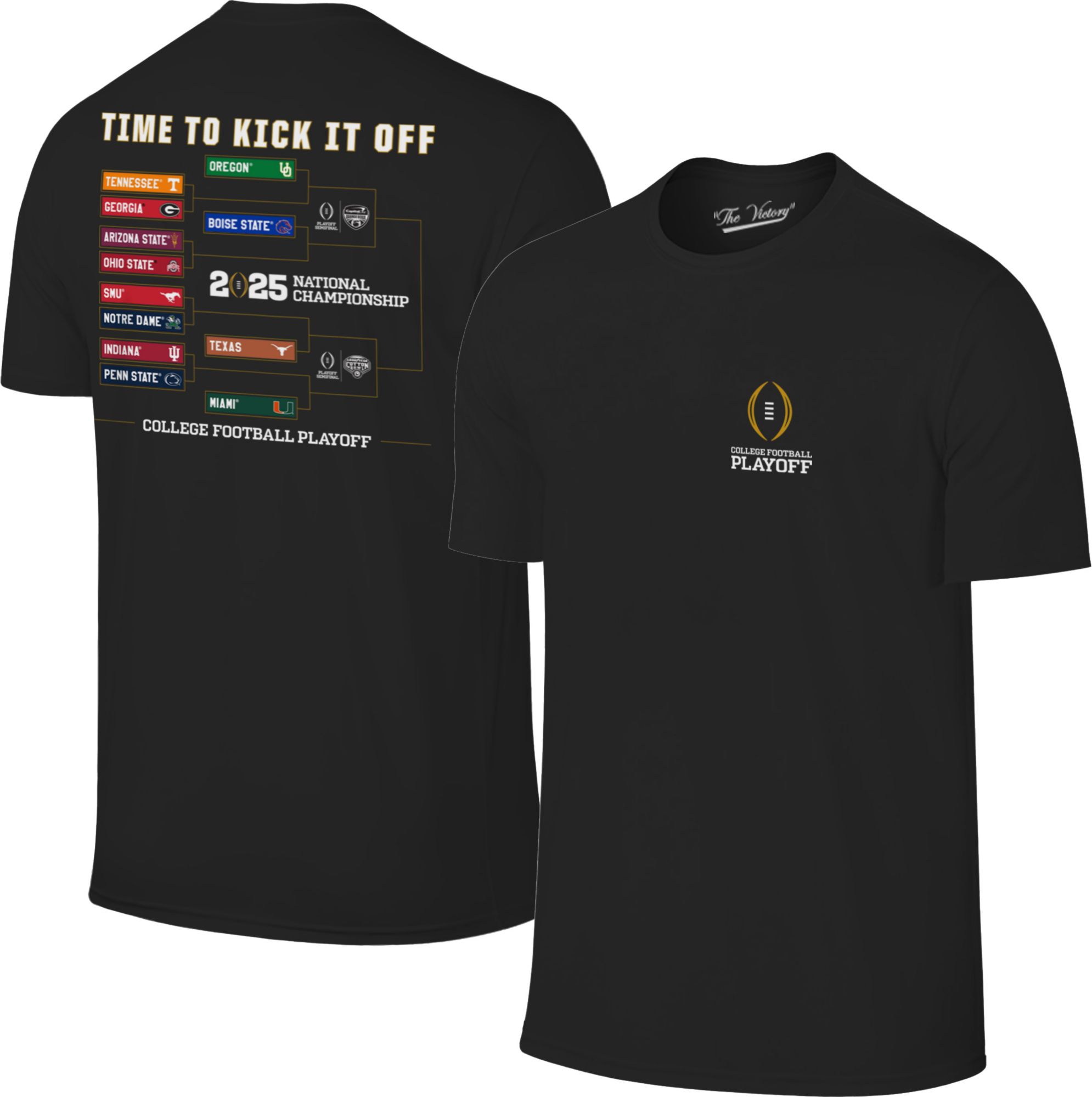 Retro Brand 2024-25 College Football Playoffs 12-Team Bracket T-Shirt