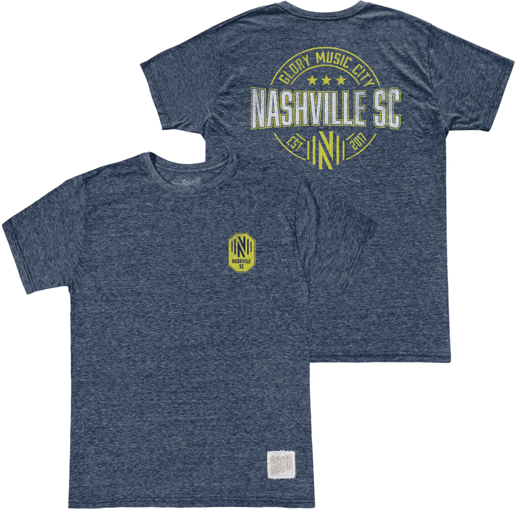 Retro Brand Youth Nashville SC Blue Tri-Blend Ring Logo T-Shirt