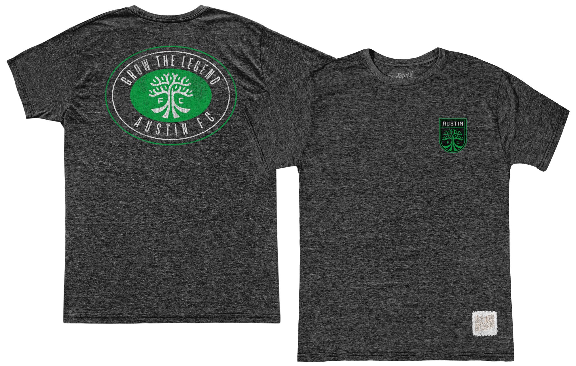 Retro Brand Youth Austin FC 2-Hit Black T-Shirt