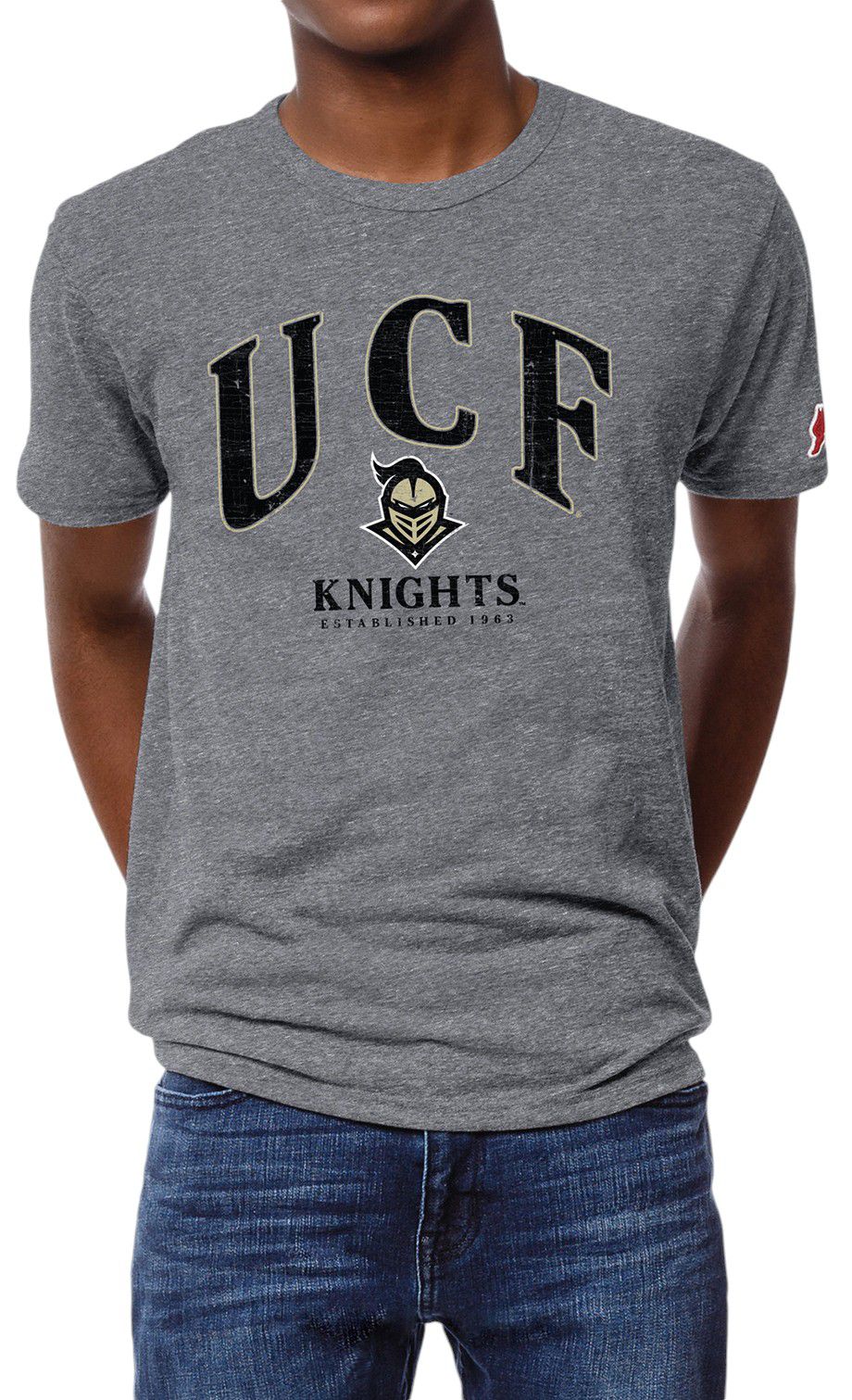 League-Legacy Men's UCF Knights Grey Victory Falls Logo T-Shirt