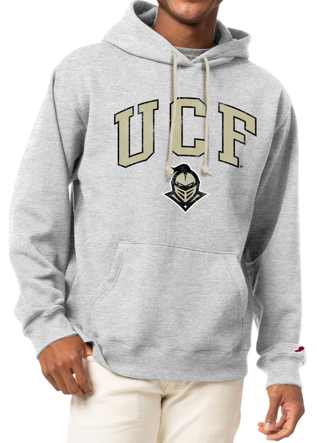 League-Legacy Men's UCF Knights Grey Essential 2.0 Fleece Pullover Hoodie