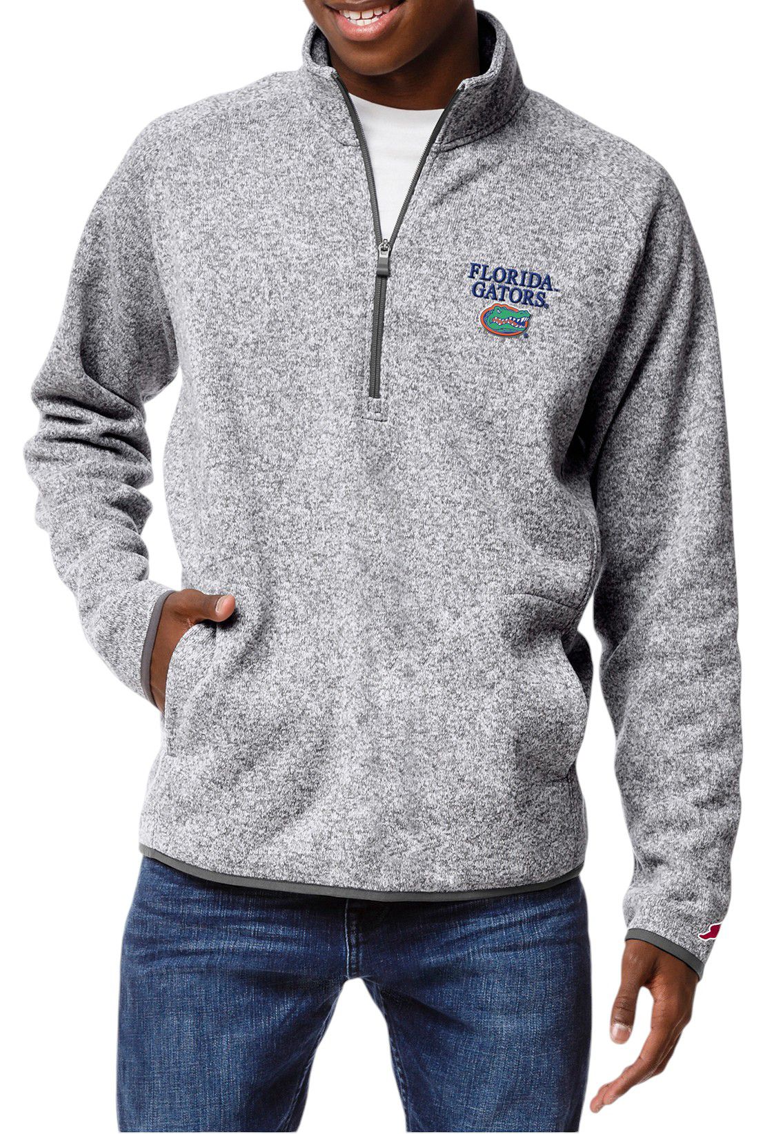 League-Legacy Men's Florida Gators Grey Saranac Fleece Quarter-Zip
