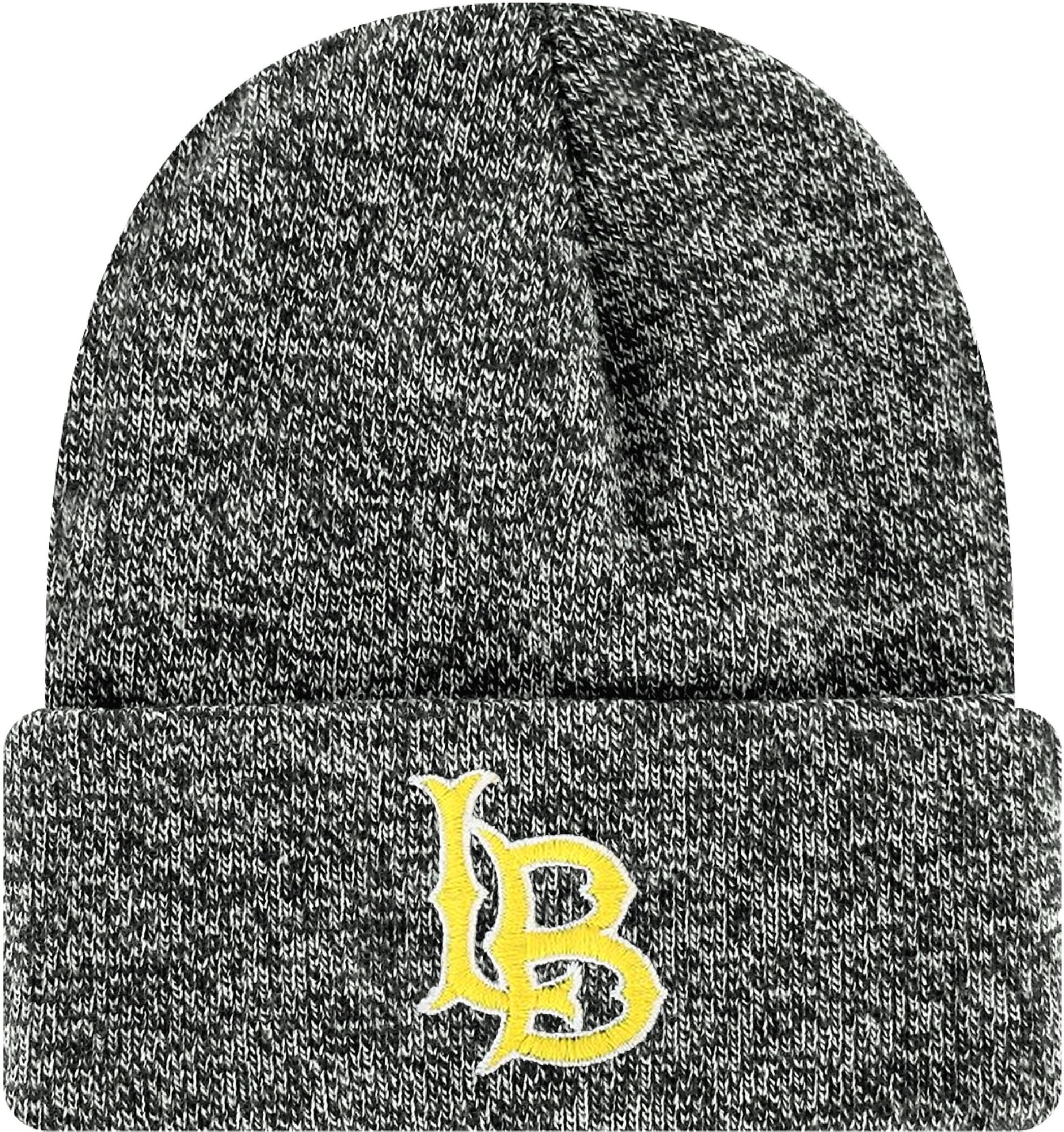 League-Legacy Adult Long Beach State 49ers Black Logo Knit Cuff Beanie