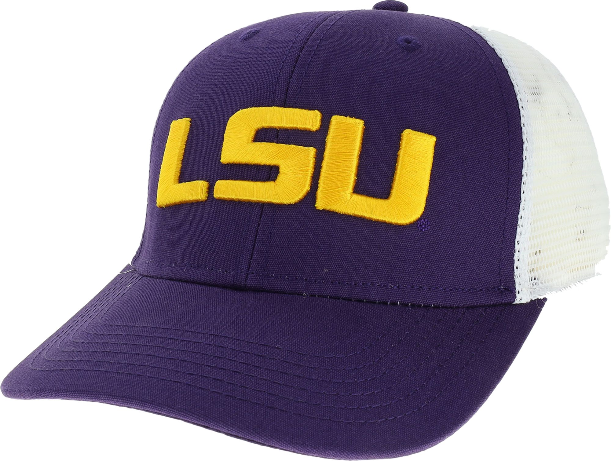 League-Legacy Men's LSU Tigers Purple Mid-Pro Adjustable Trucker Hat