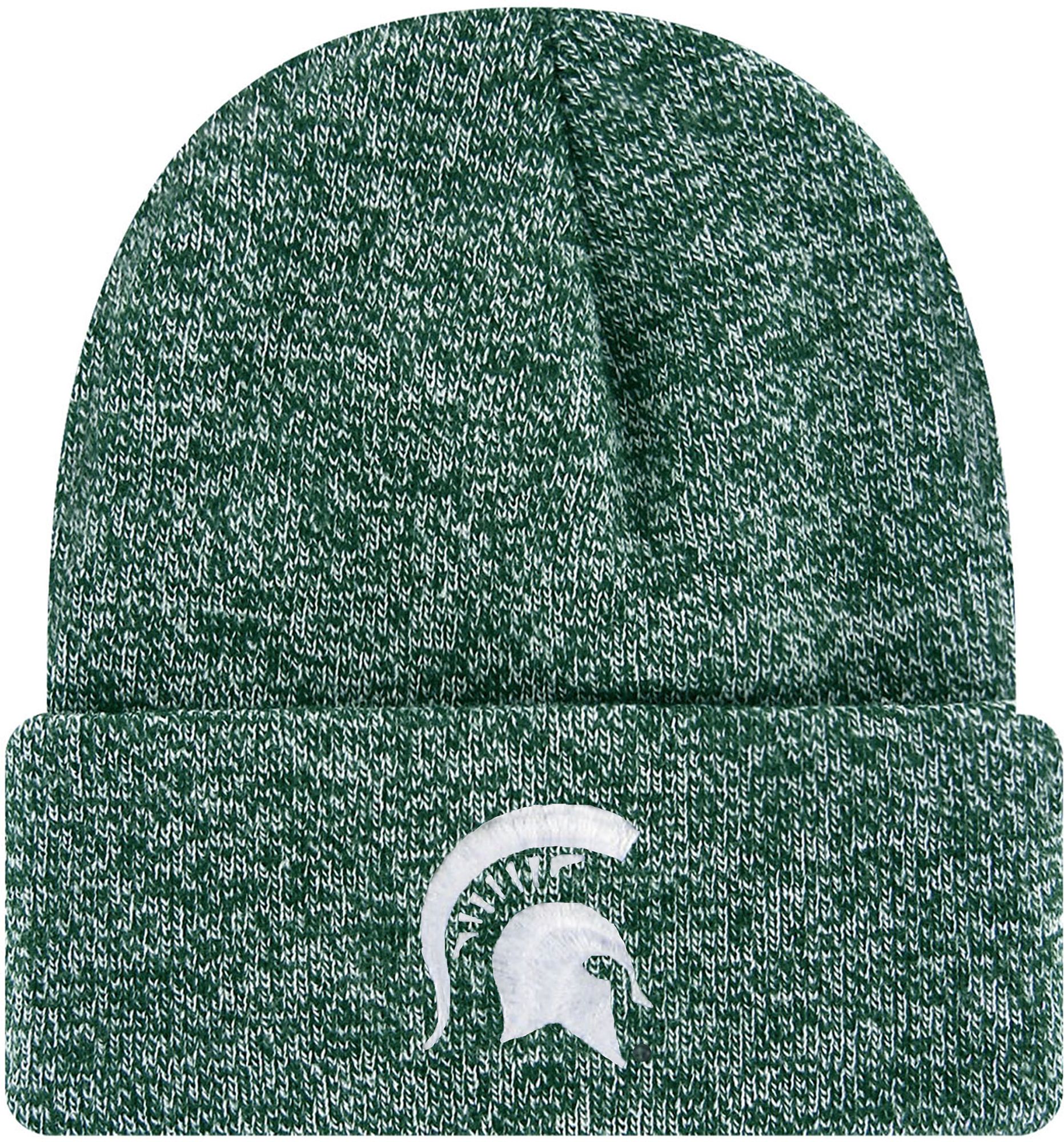 League-Legacy Adult Michigan State Spartans Green Logo Knit Cuff Beanie