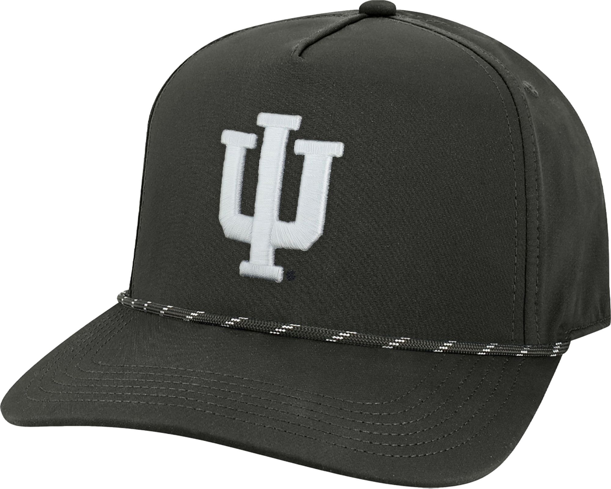 League-Legacy Men's Indiana Hoosiers Black Caddy Adjustable Hat