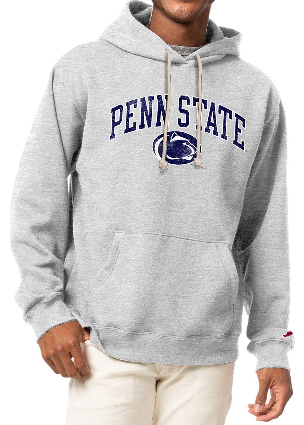 League-Legacy Men's Penn State Nittany Lions Grey Essential 2.0 Fleece Pullover Hoodie