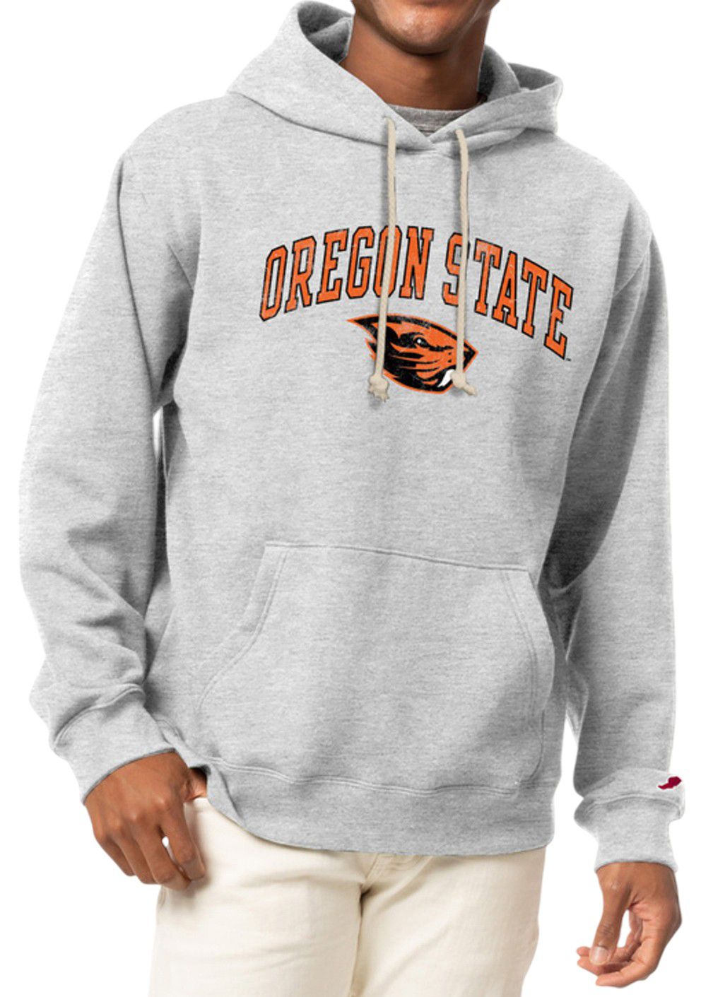 League-Legacy Men's Oregon State Beavers Grey Essential 2.0 Fleece Pullover Hoodie