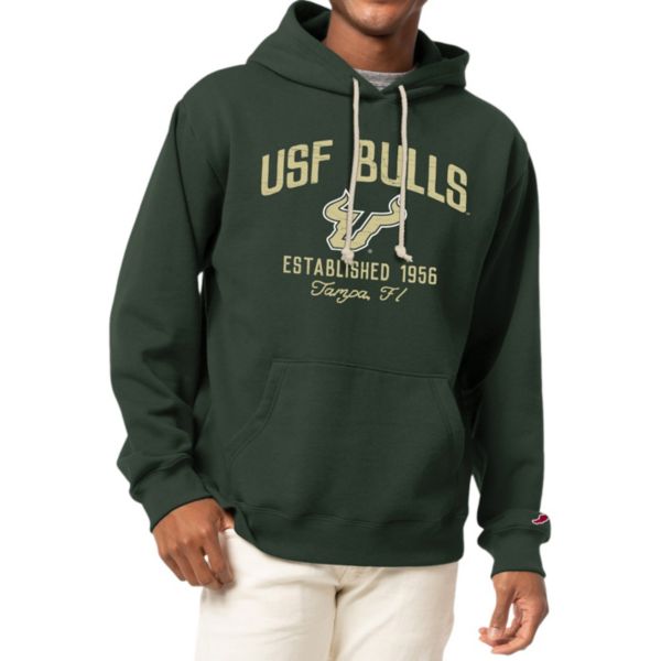 League-Legacy Men's South Florida Bulls Green Fleece Pullover Hoodie