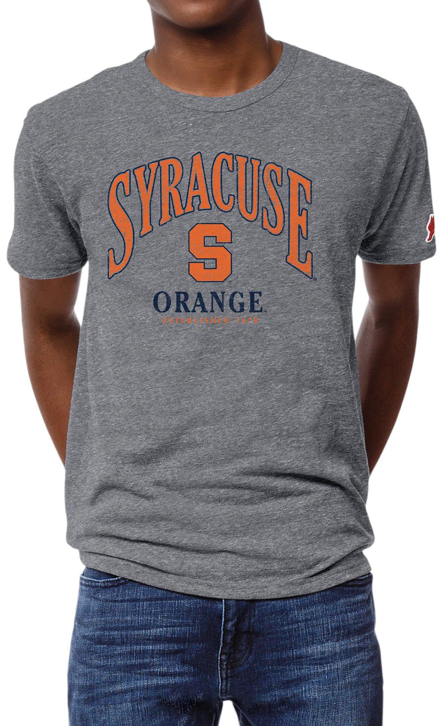 League-Legacy Men's Syracuse Orange Grey Victory Falls Logo T-Shirt