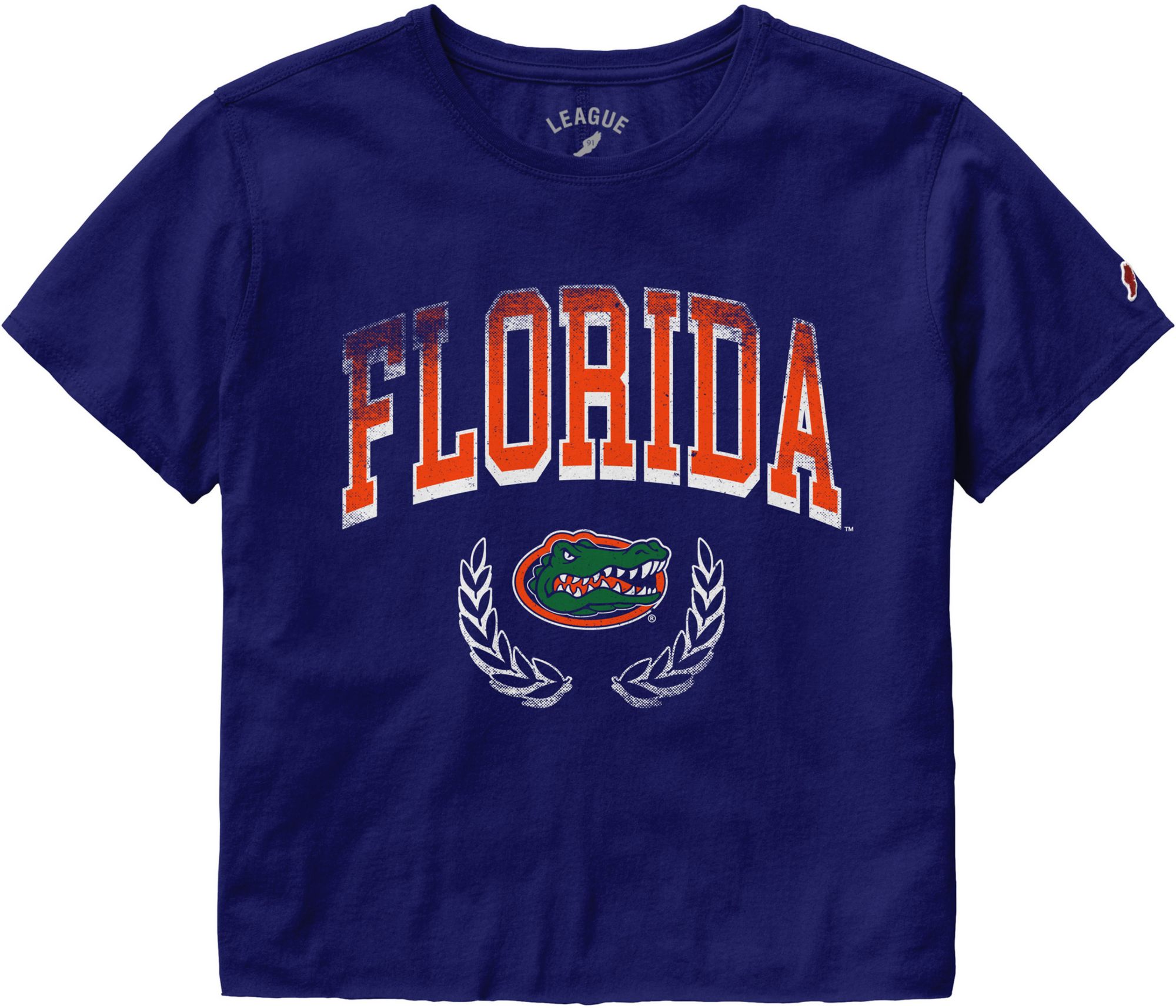 League-Legacy Women's Florida Gators Royal Blue Cropped T-Shirt