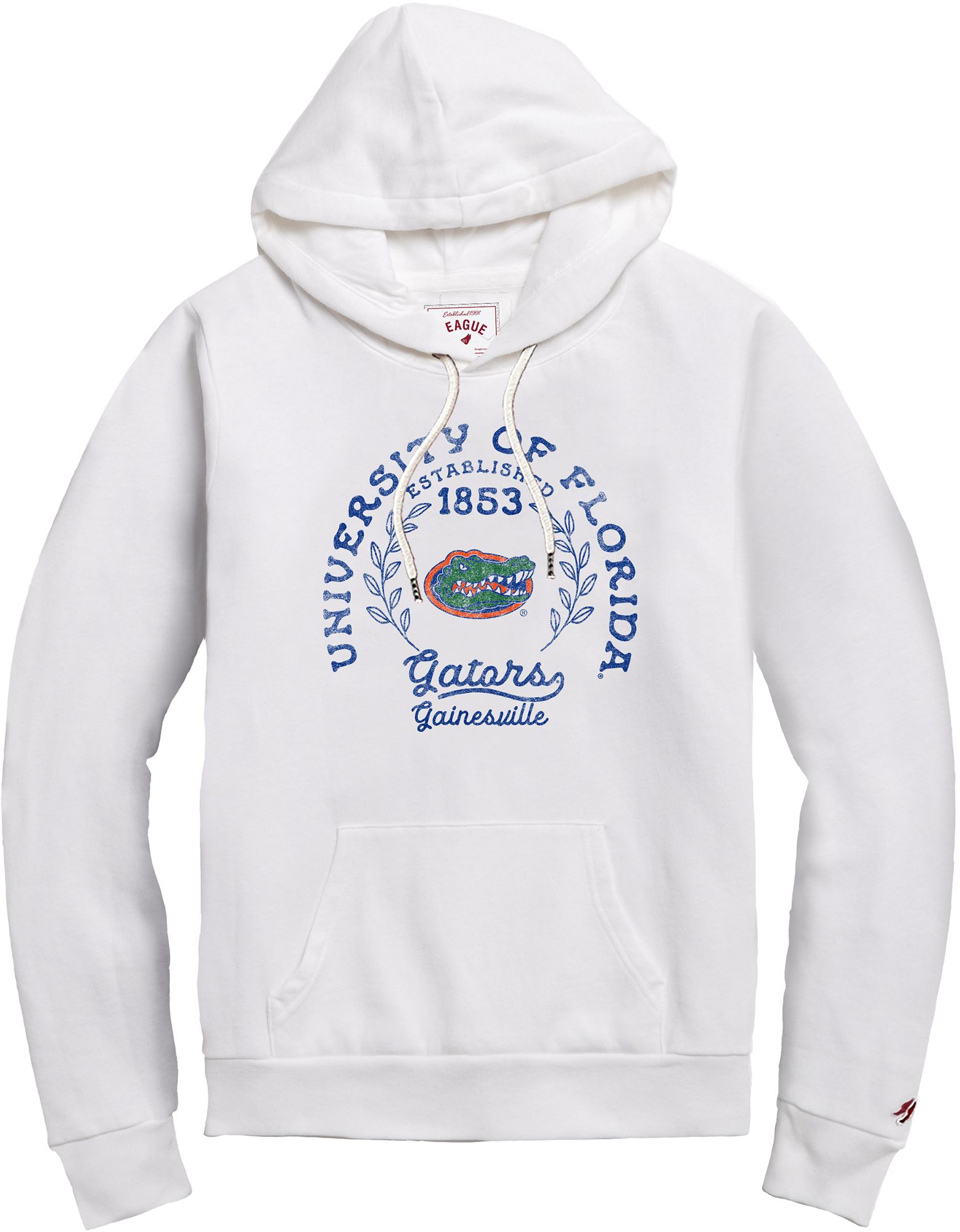 League-Legacy Women's Florida Gators White Victory Fleece Pullover Hoodie